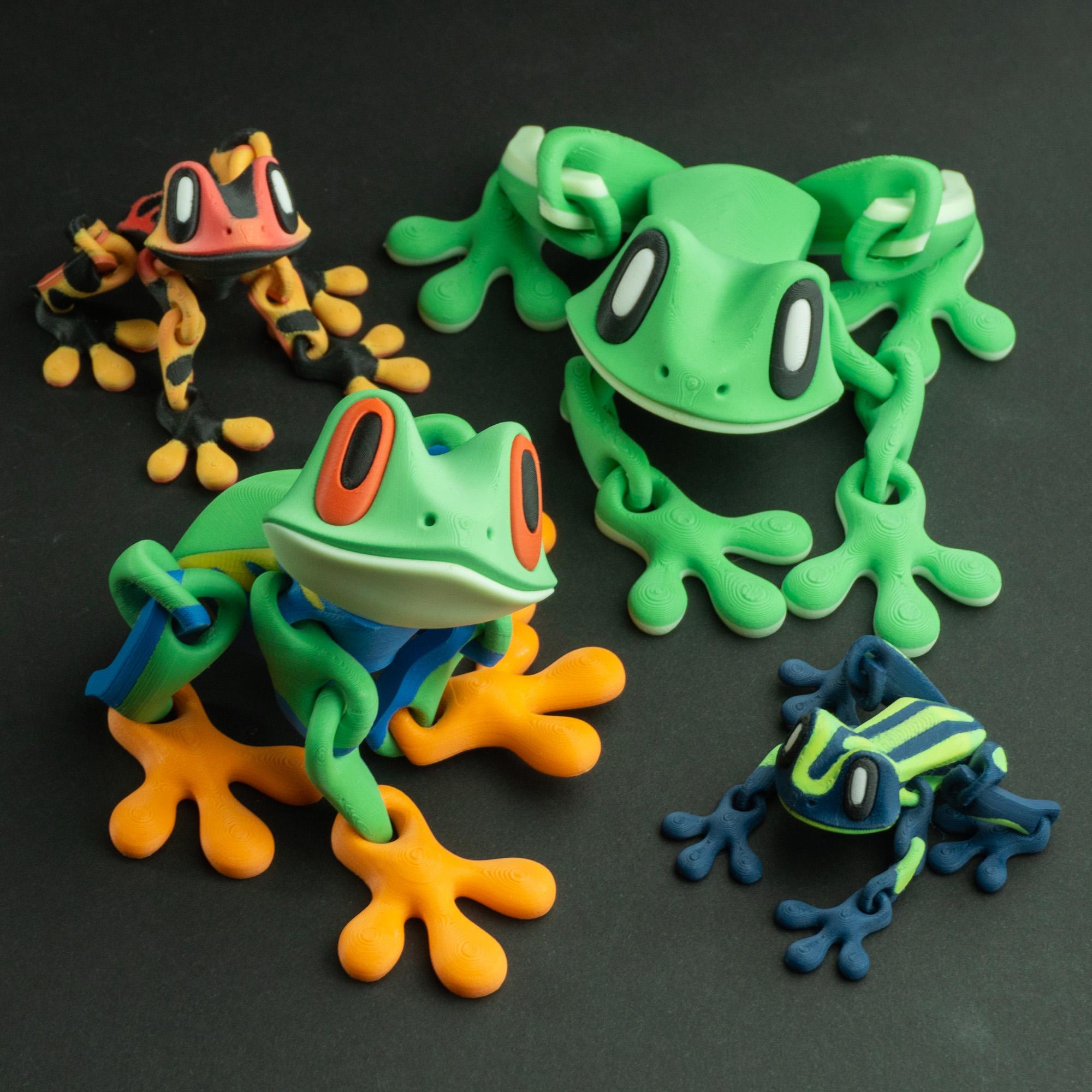 Blob Frog - Flexi Magnetic Fidget Art Toy 3d model