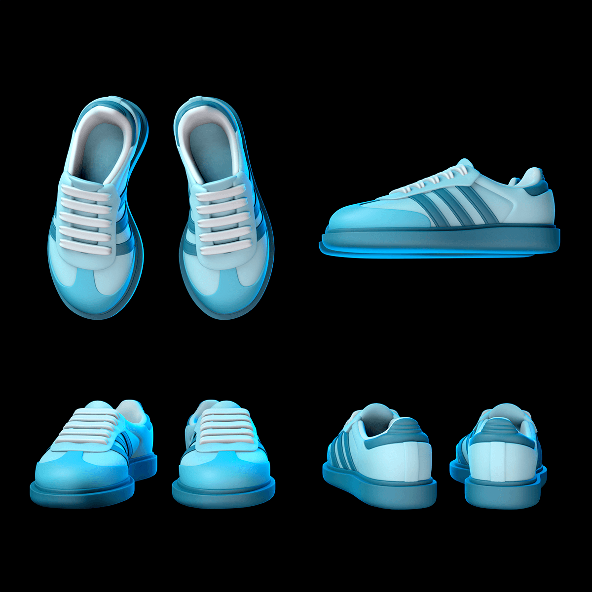 Adidas Sambas 3d model