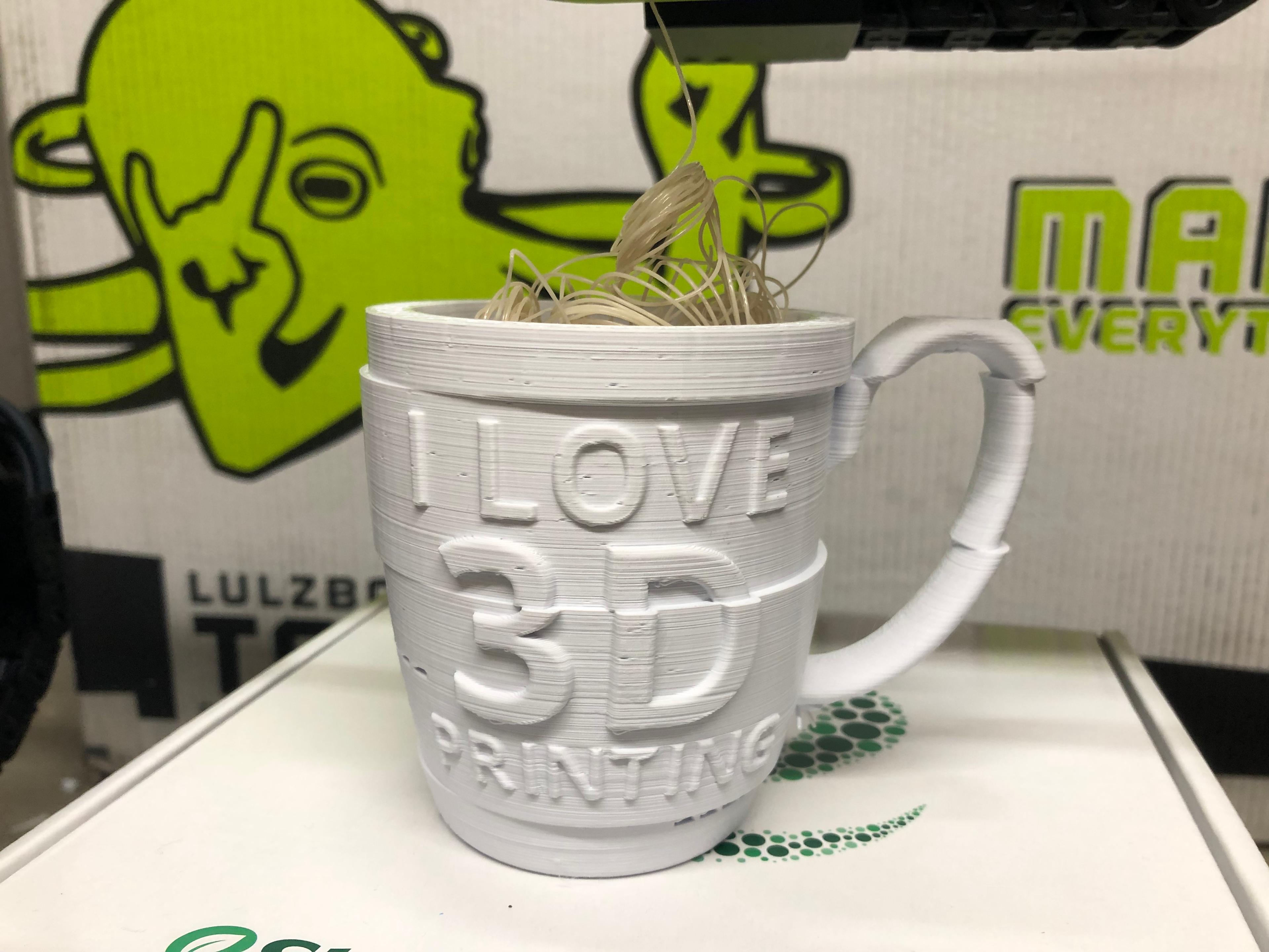 I Love 3D Printing Gag Gift Mug 3d model