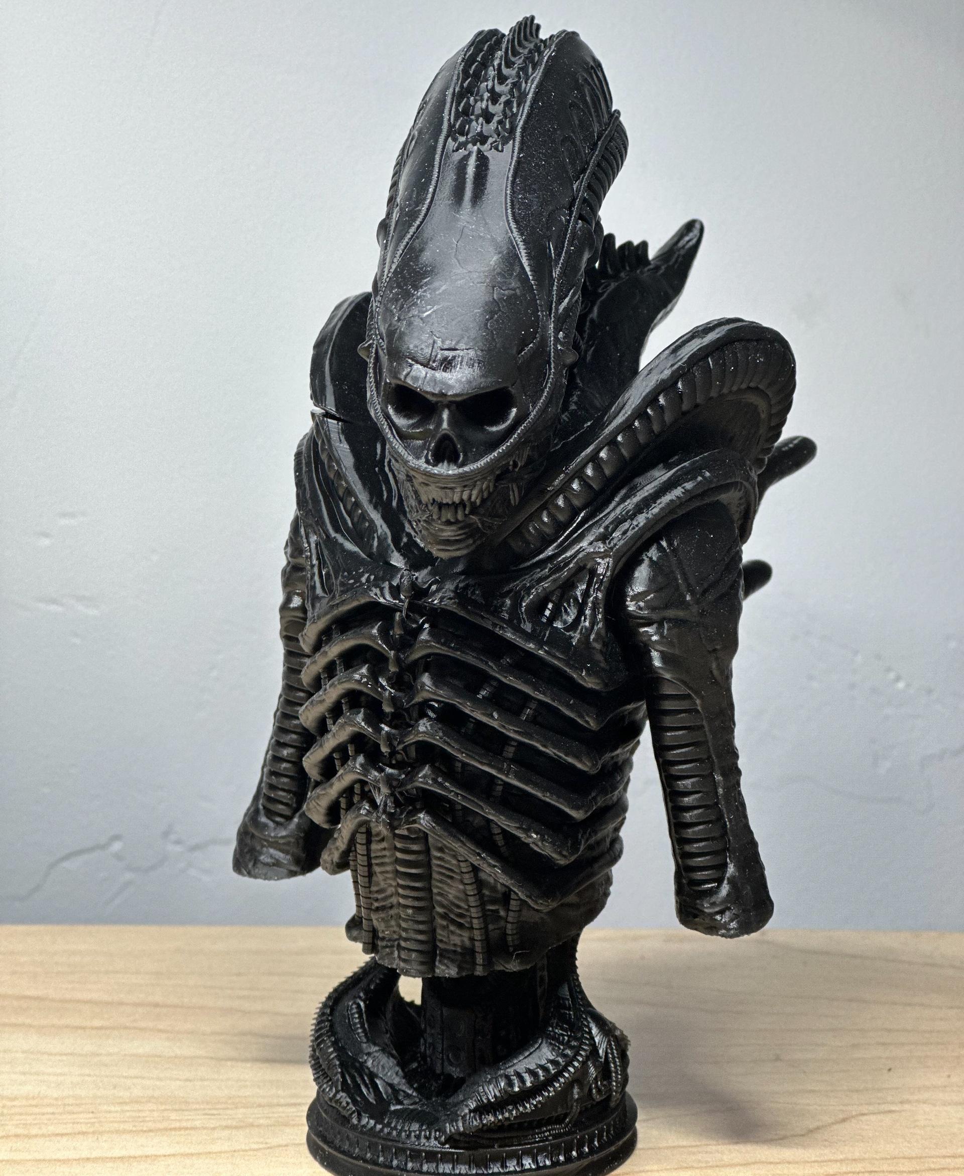 Xenomorph Bust (Pre Supported) - Printer: Anycubic Photon Mono X 6Ks 
Resin: ABS-Like Resin Pro 2 (black) - 3d model