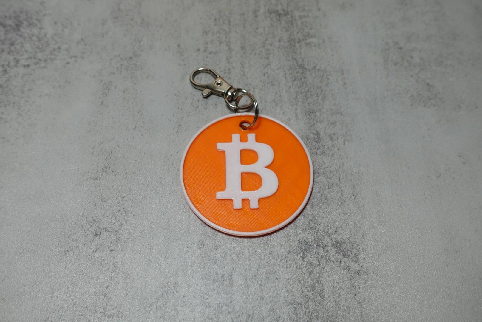 Bitcoin Keychain 3d model