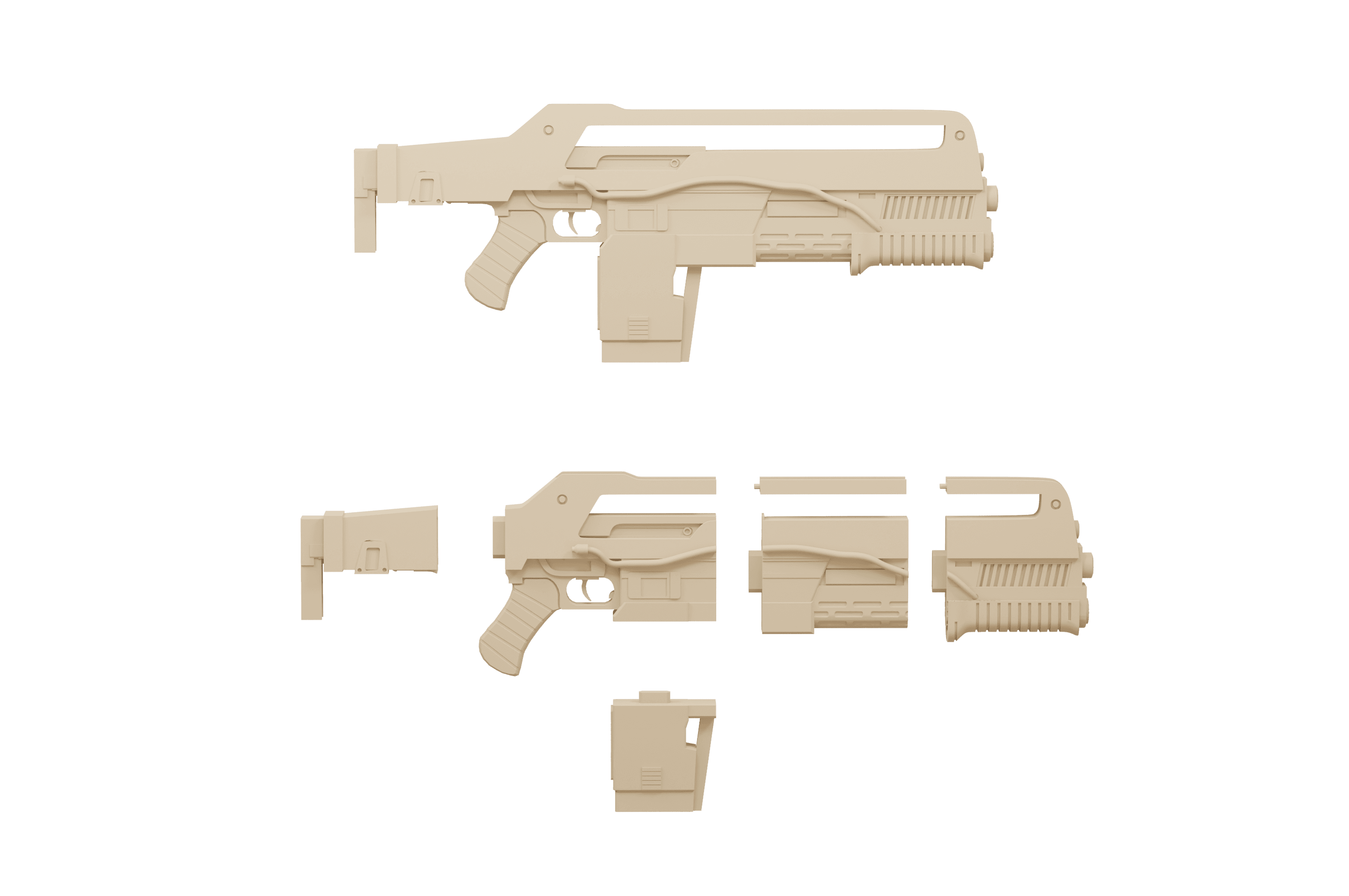 Alien Romulus M41 Pulse Rifle 3d model