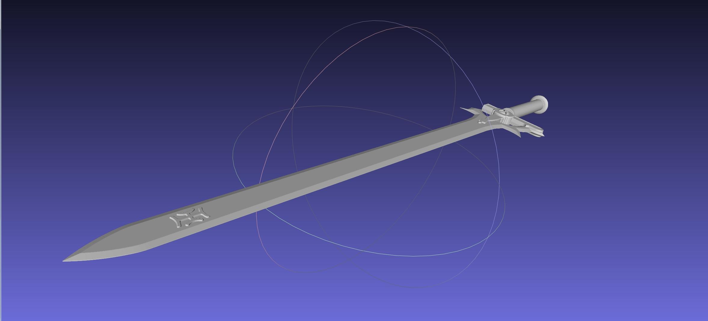 Sword Art Online Elucidator Sword Printable Assembly 3d model