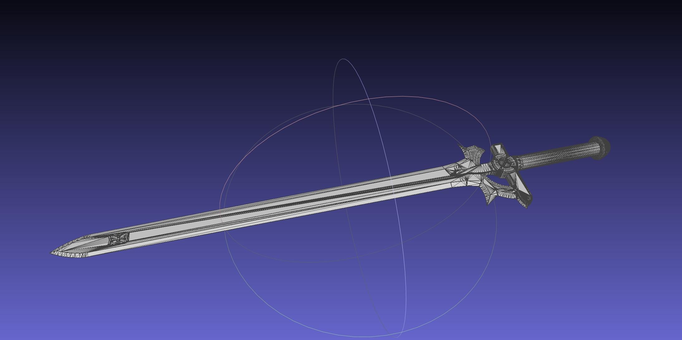 Sword Art Online Elucidator Sword Printable Assembly 3d model