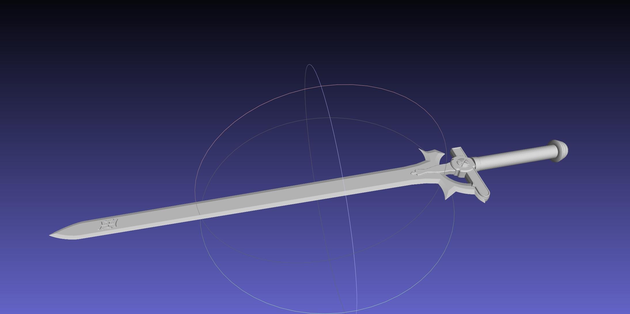 Sword Art Online Elucidator Sword Printable Assembly 3d model