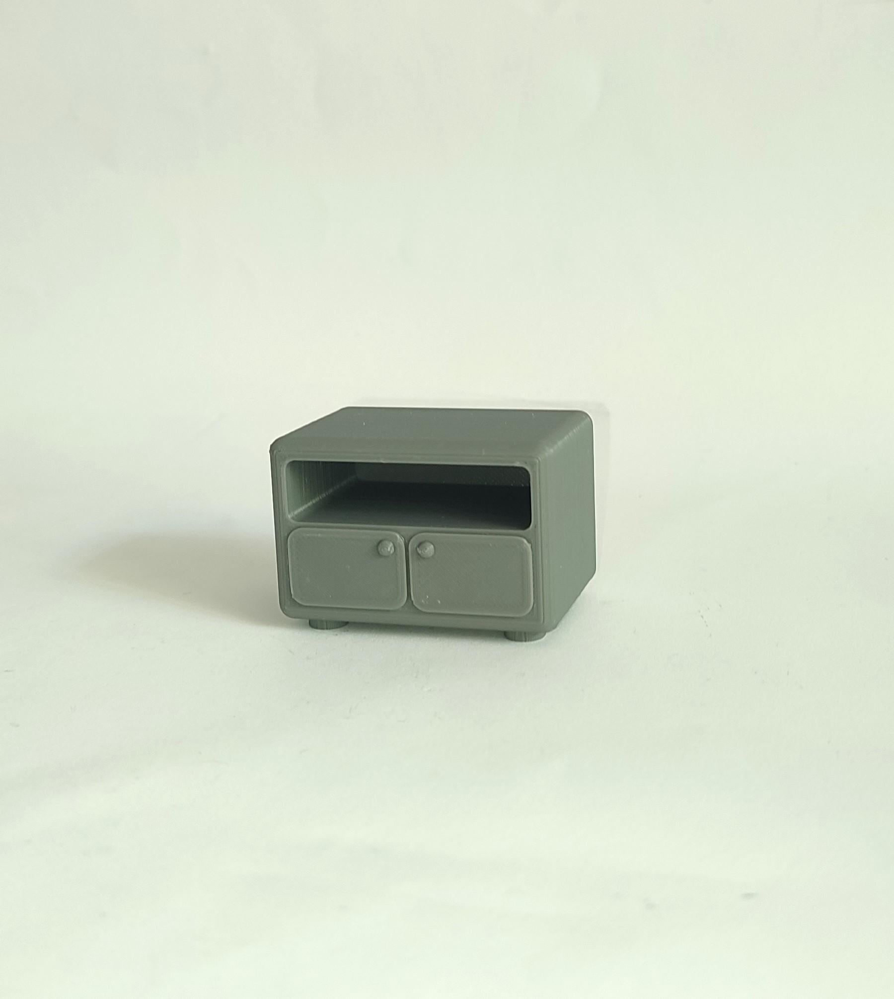 Bedside table (miniature) 3d model