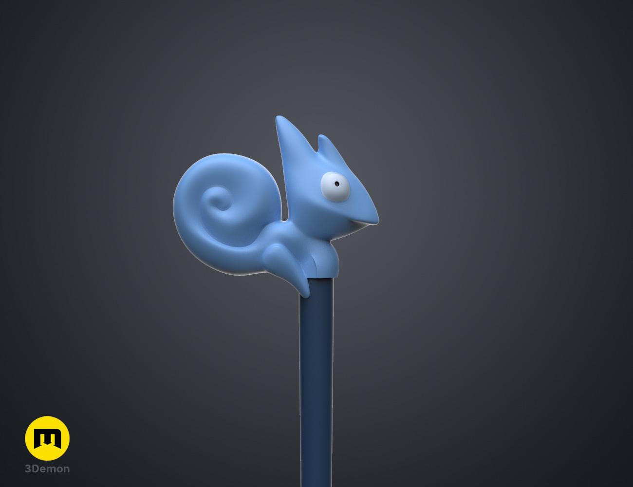 Gus’s Chameleon Palisman Staff – The Owl House 3d model