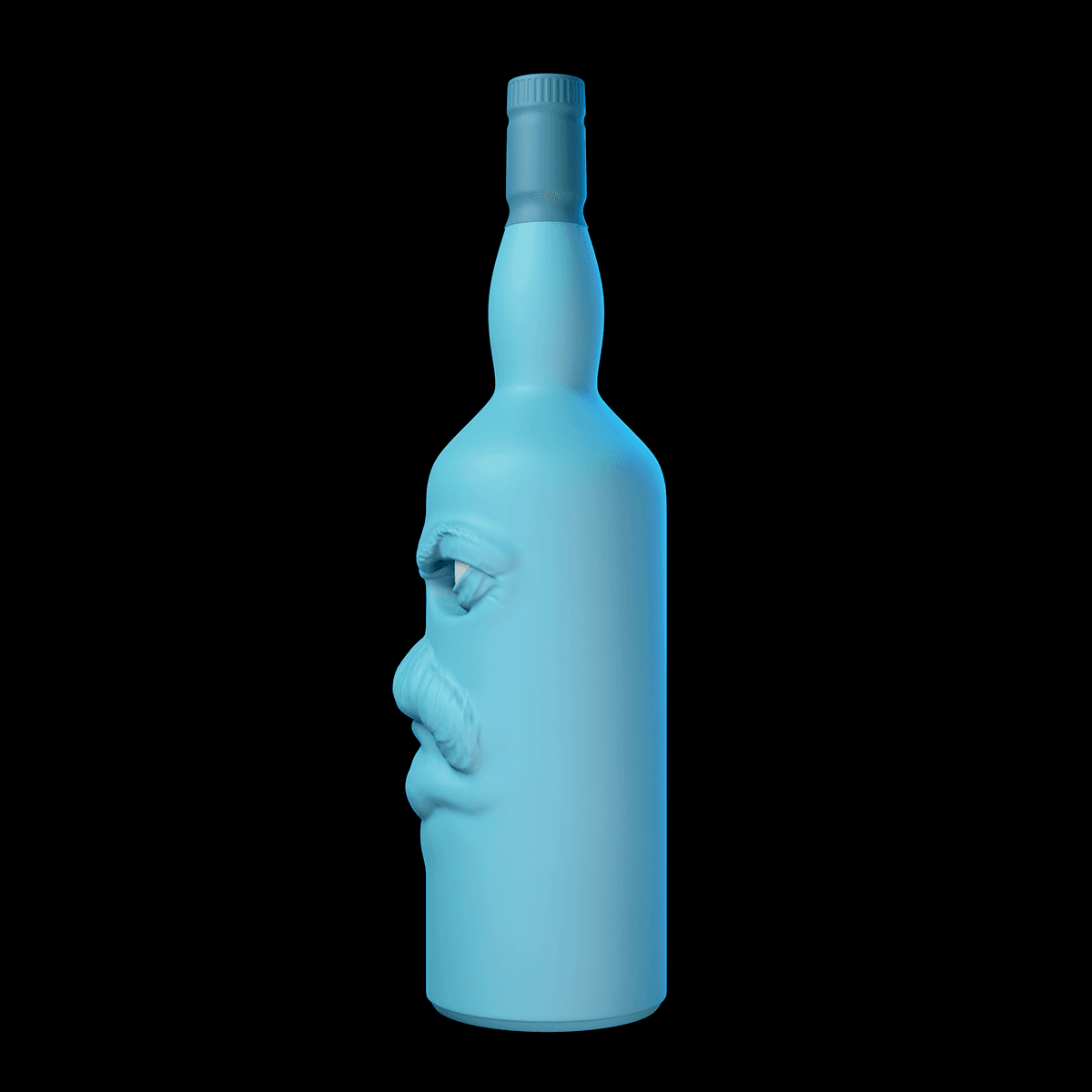 Ron Swanson Lagavulin bottle 3d model