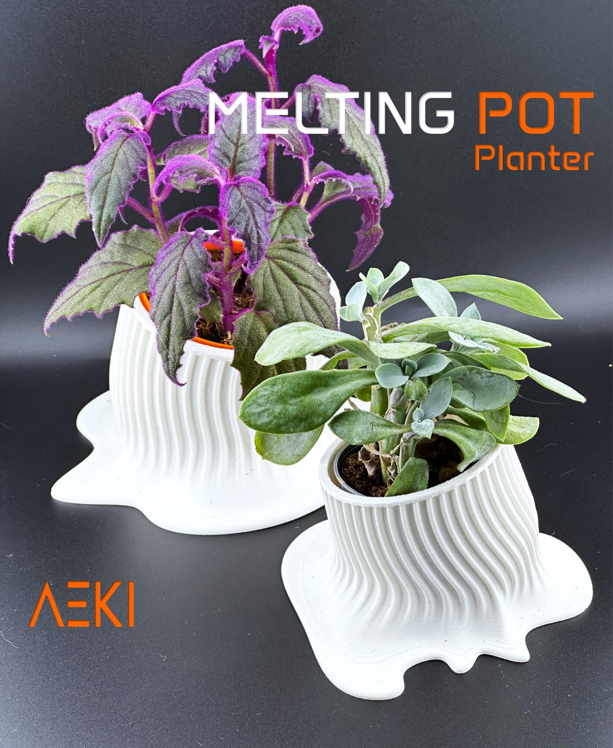 Melting Pot Planter 3d model