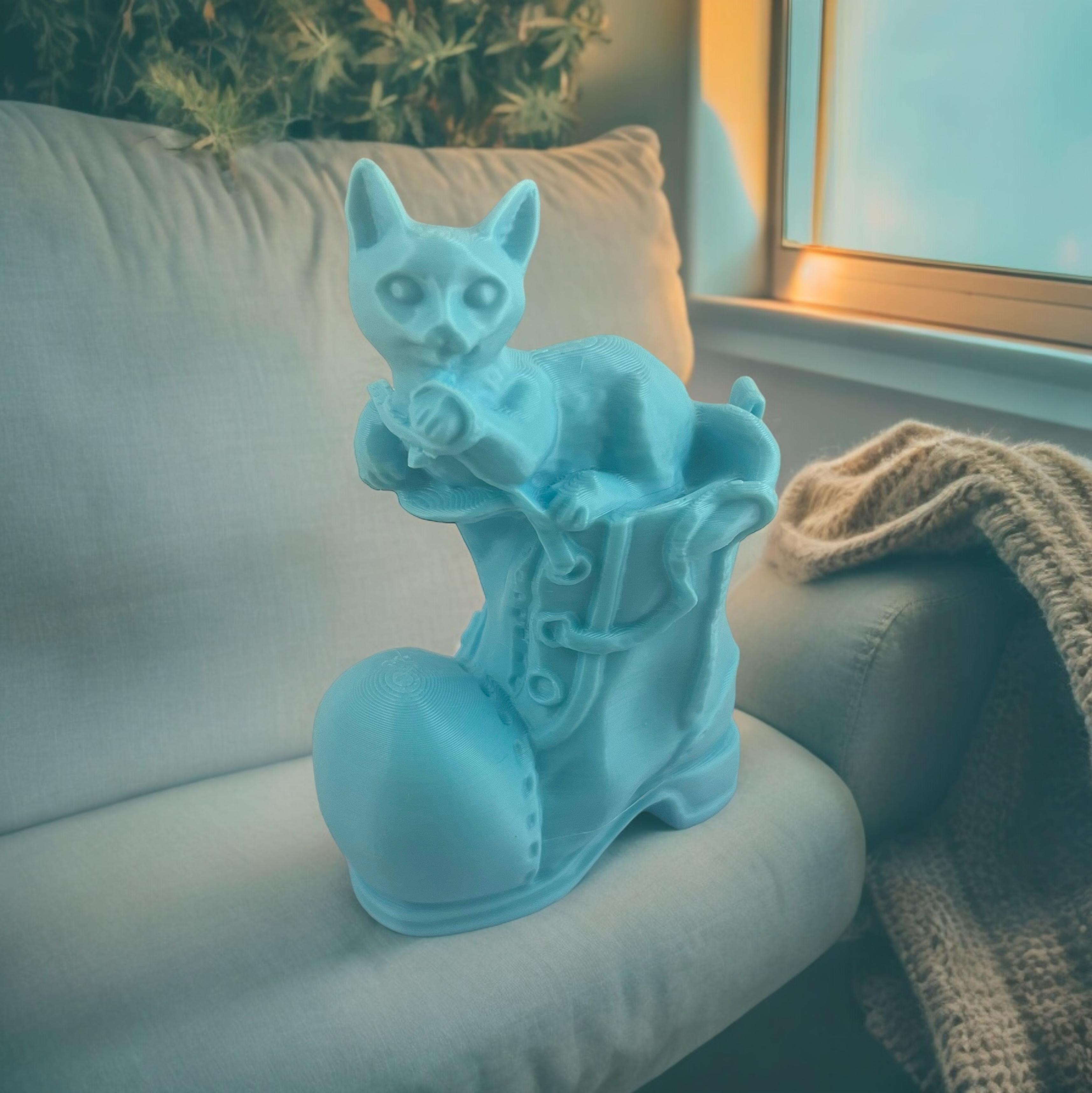 cat on boot new 3d model