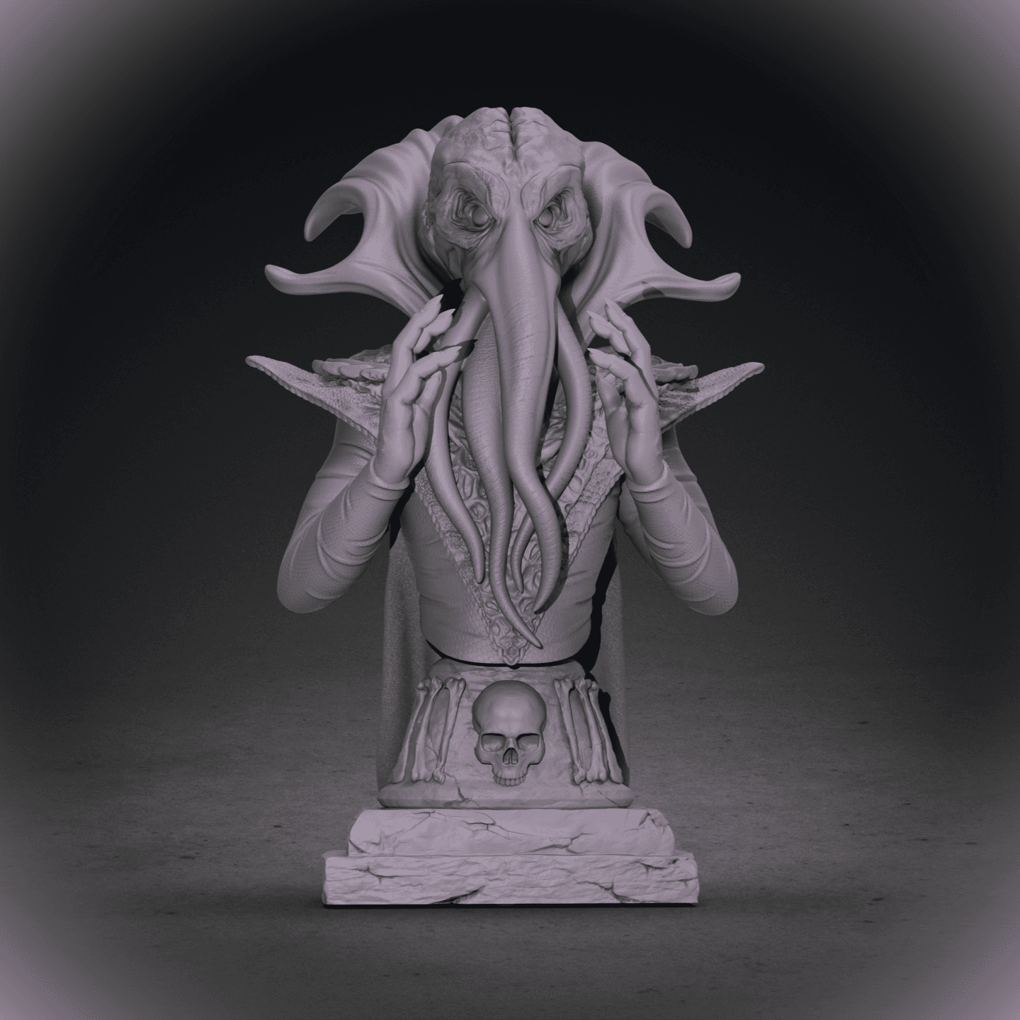 Mind Flayer Bust 3d model