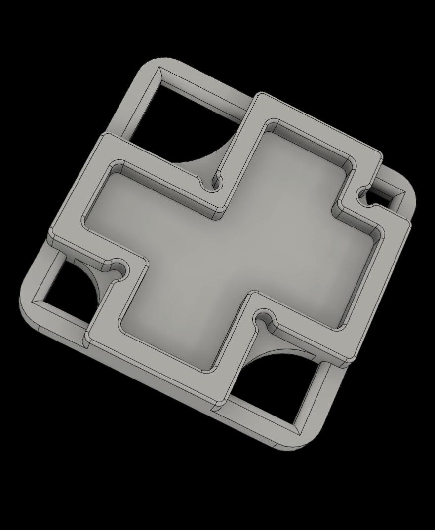 Radius Template (small) - Small woodworking radius template (Bottom) - 3d model