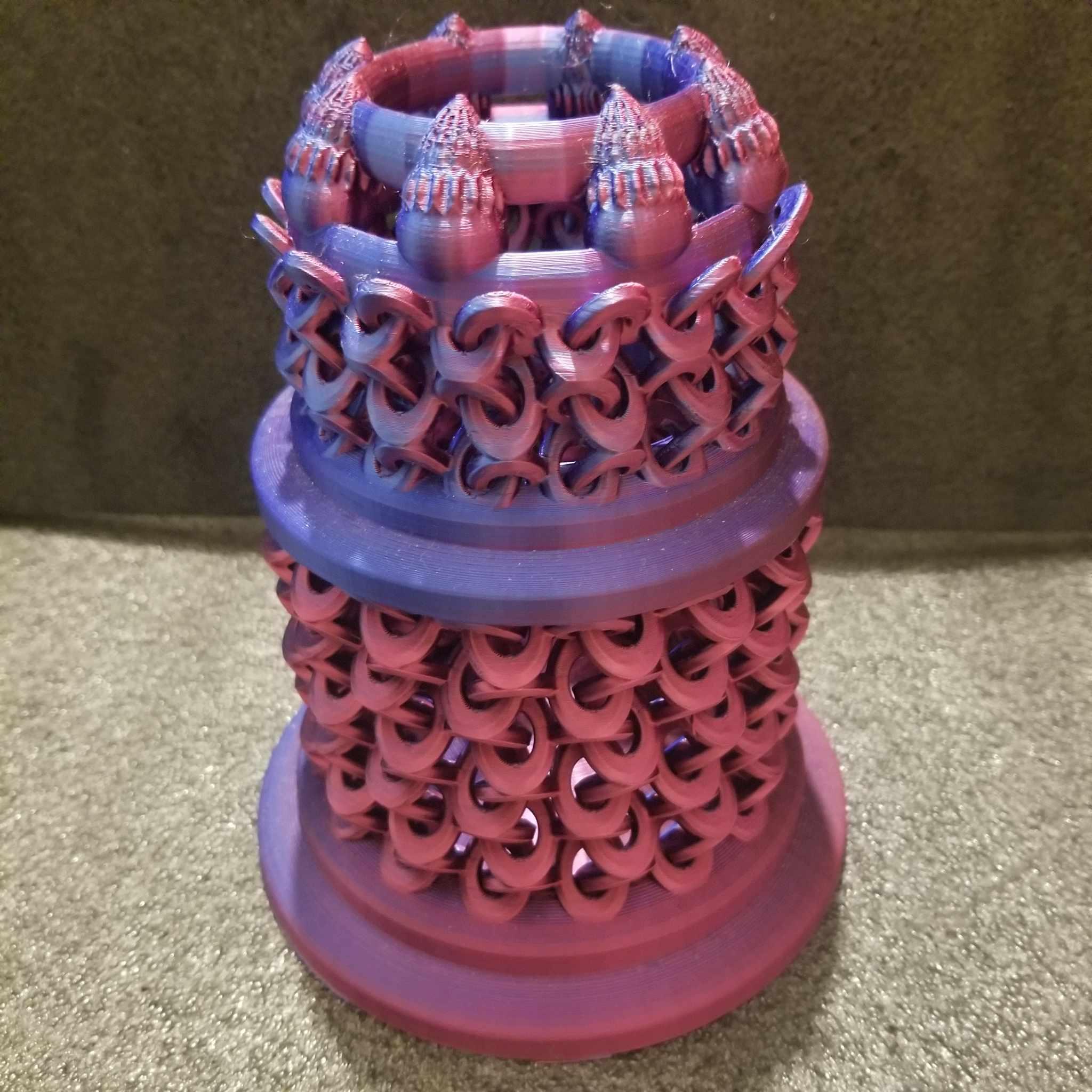 Shakaworld3D Acorn Dragon Link Vase V2 Release.stl 3d model