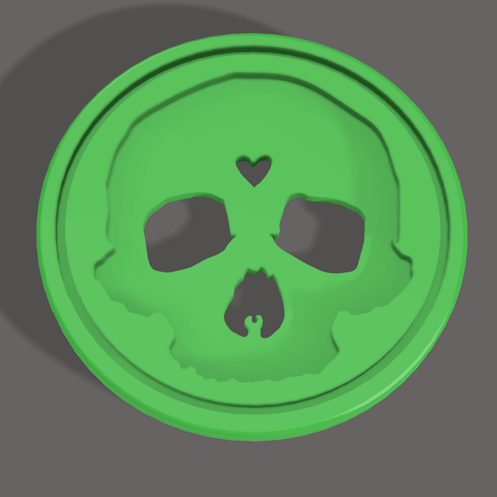 Carry the Skull Coin 3d model