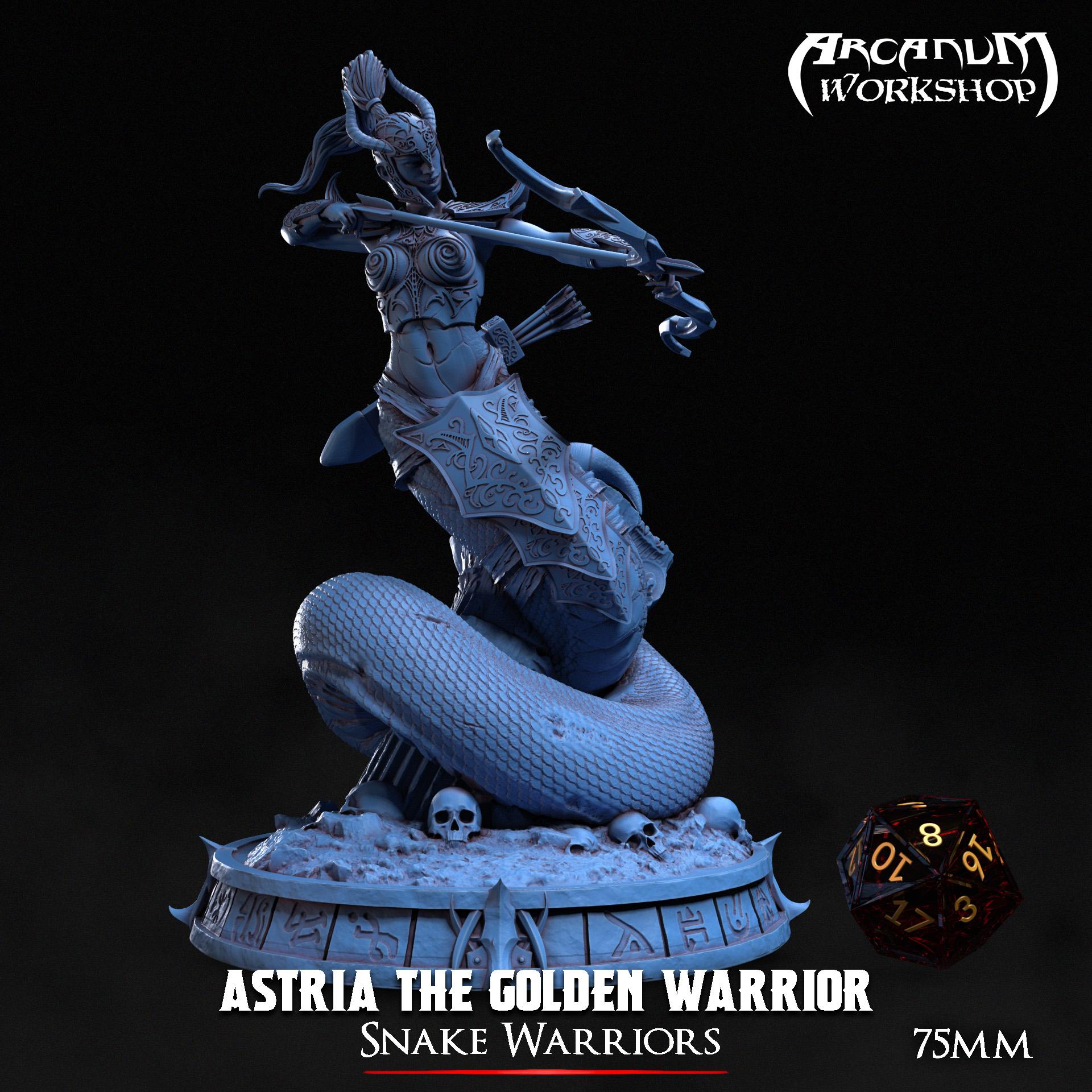 The Golden Warrior (75mm) 3d model