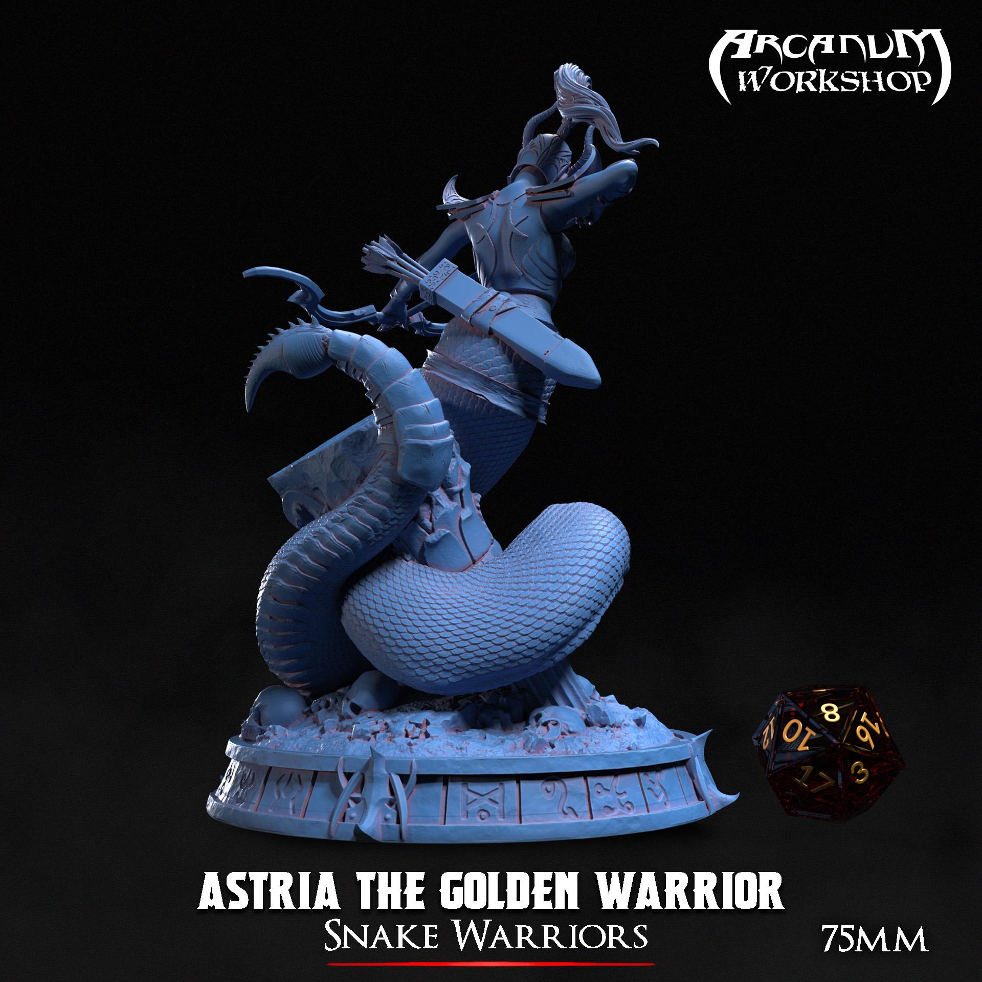 The Golden Warrior (75mm) 3d model