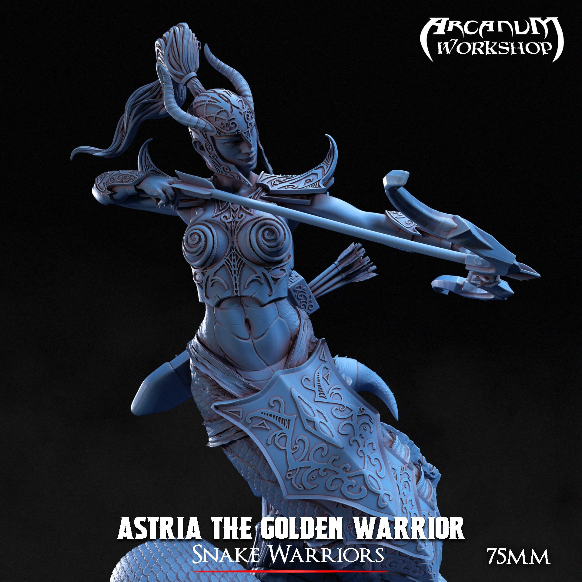 The Golden Warrior (75mm) 3d model