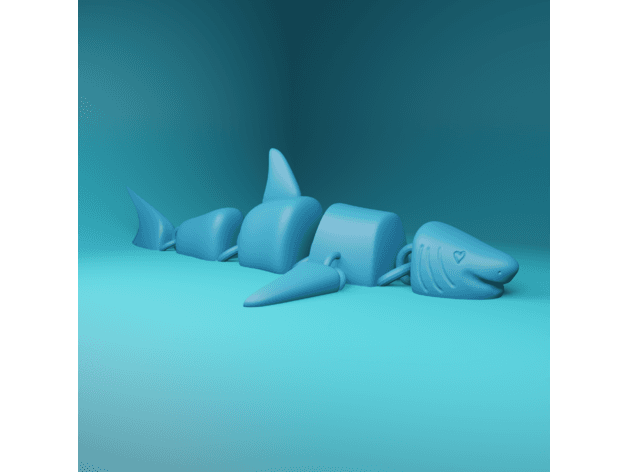 SHARK ARTICULATED 3d model