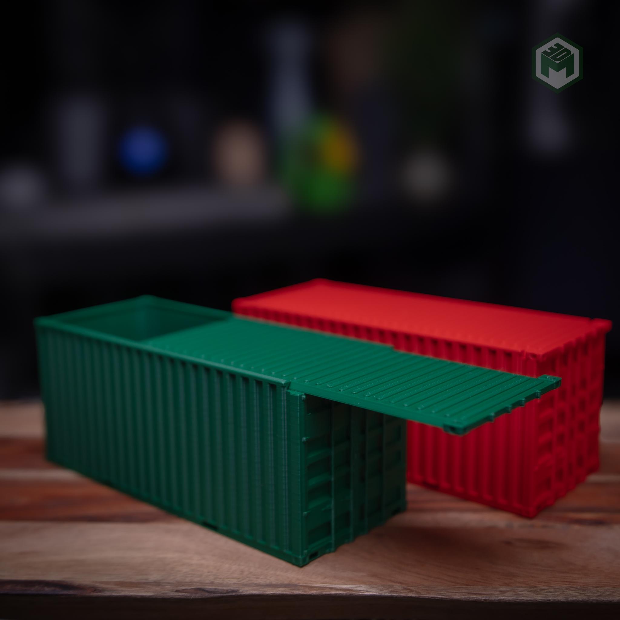 Stackable Shipping Container Desk Storage Compartment  3d model