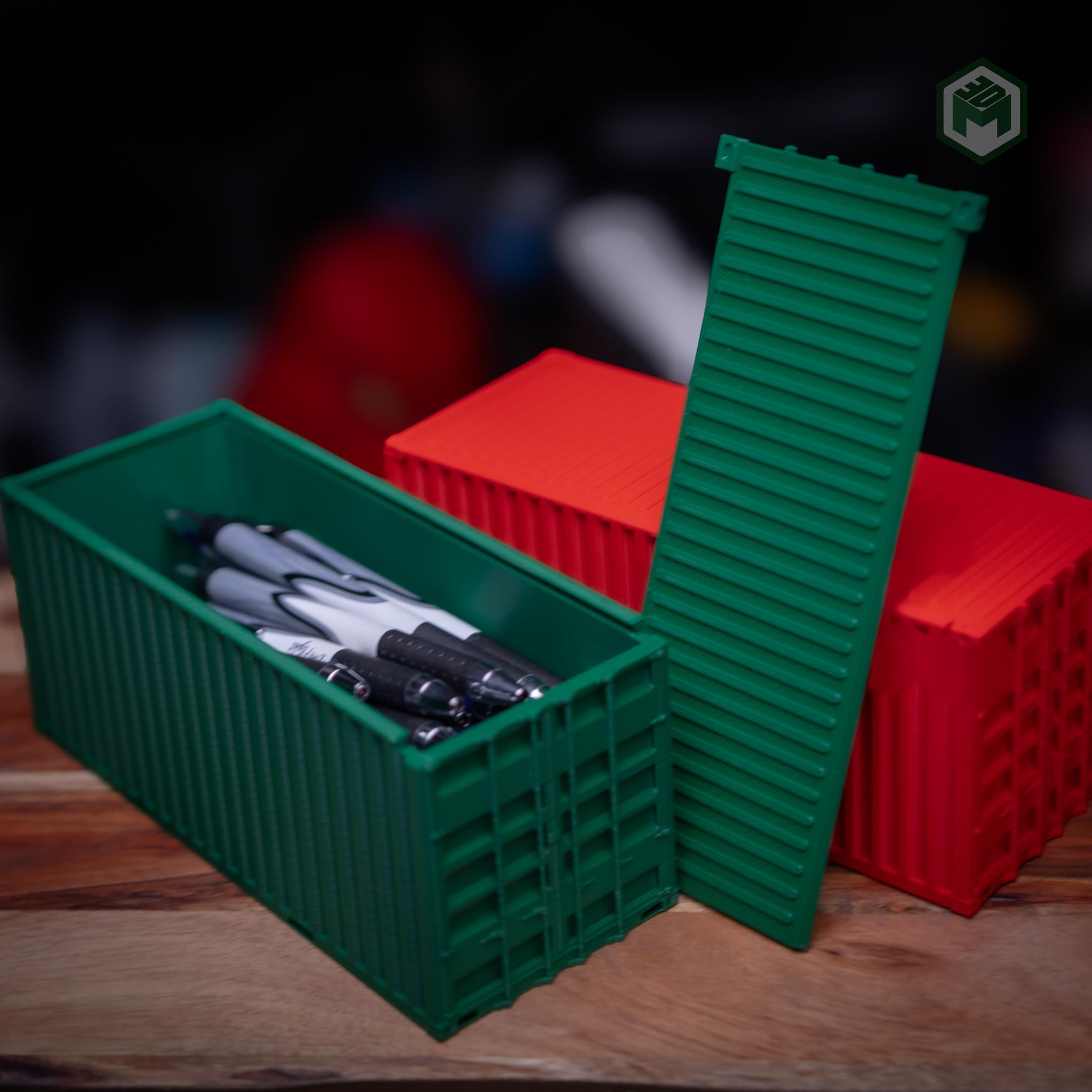 Stackable Shipping Container Desk Storage Compartment  3d model