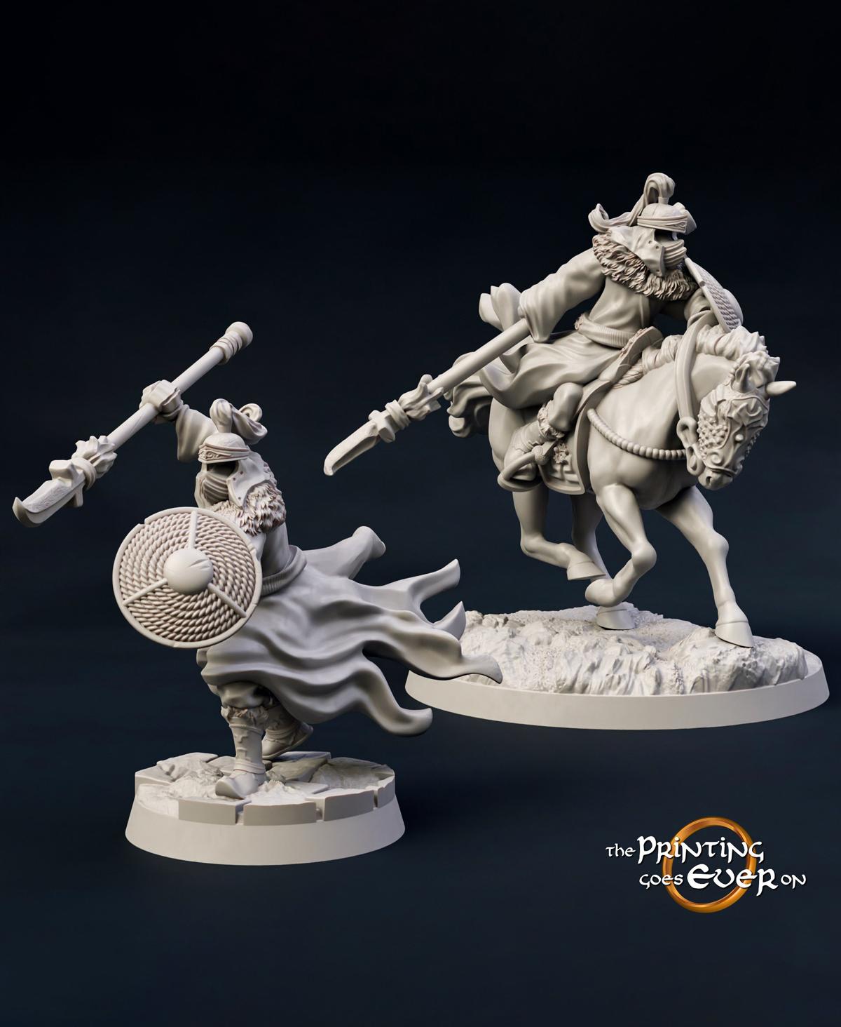 Dark Riders - On Foot and Mounted 3d model