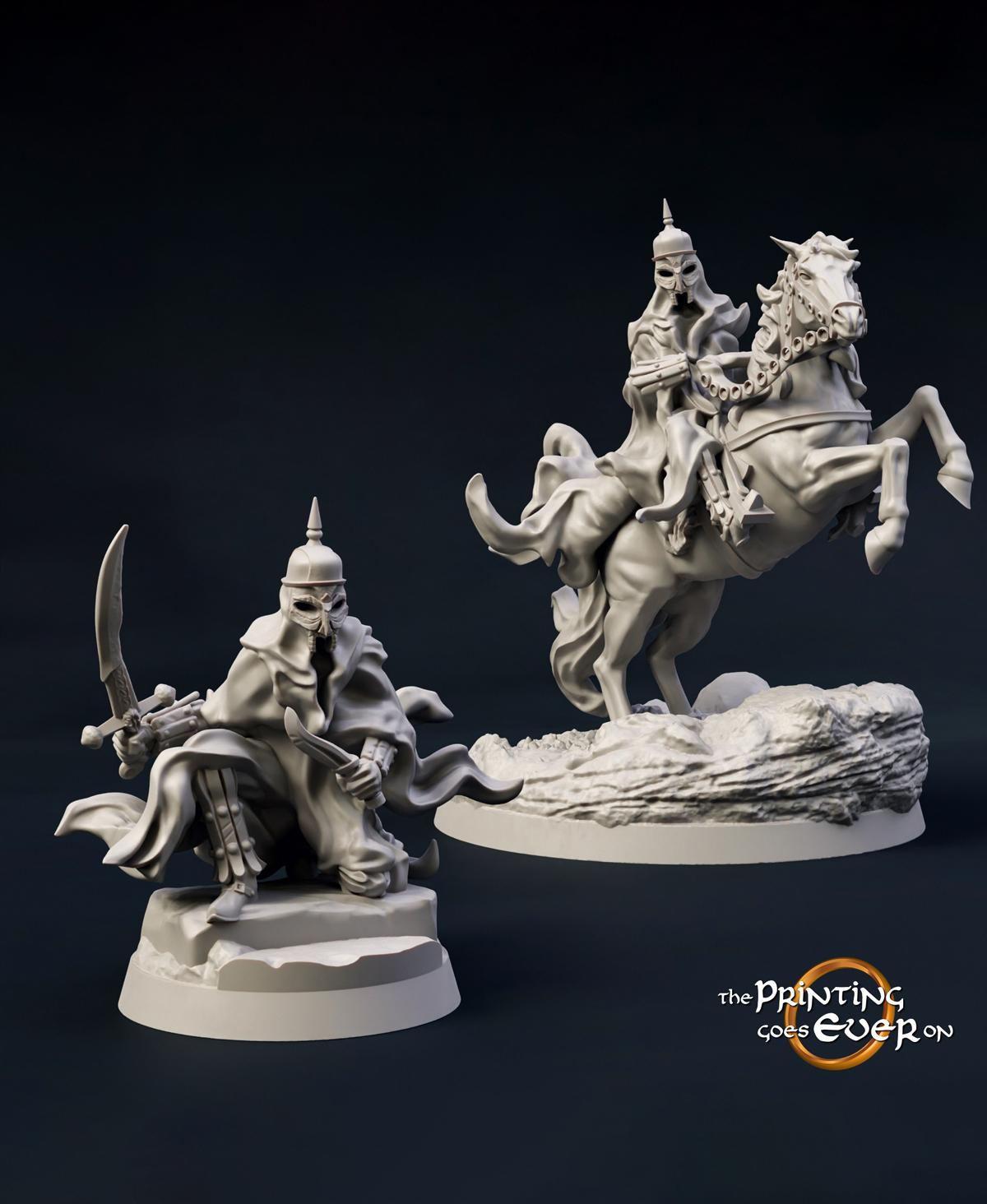 Dark Riders - On Foot and Mounted 3d model