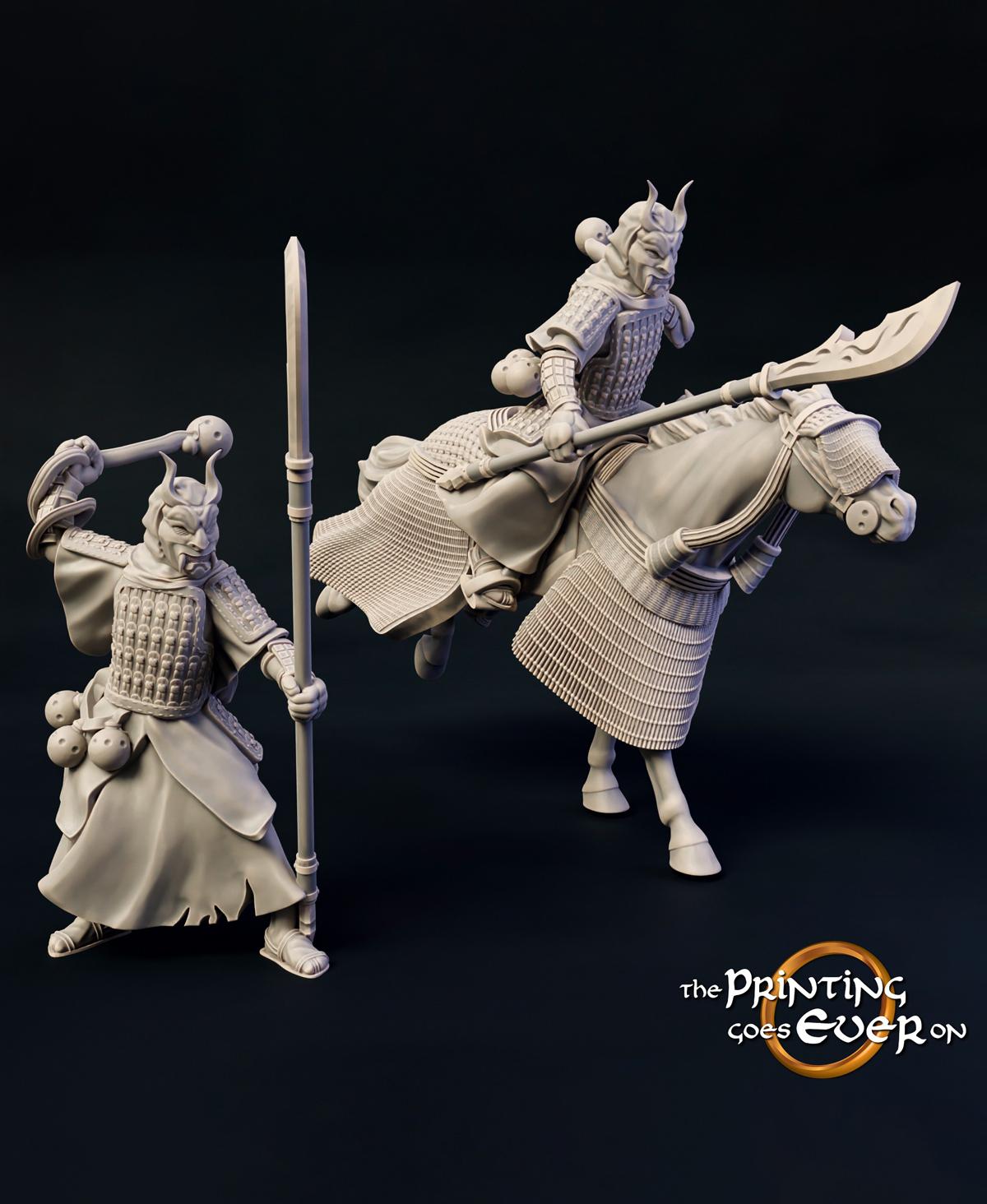 Dark Riders - On Foot and Mounted 3d model