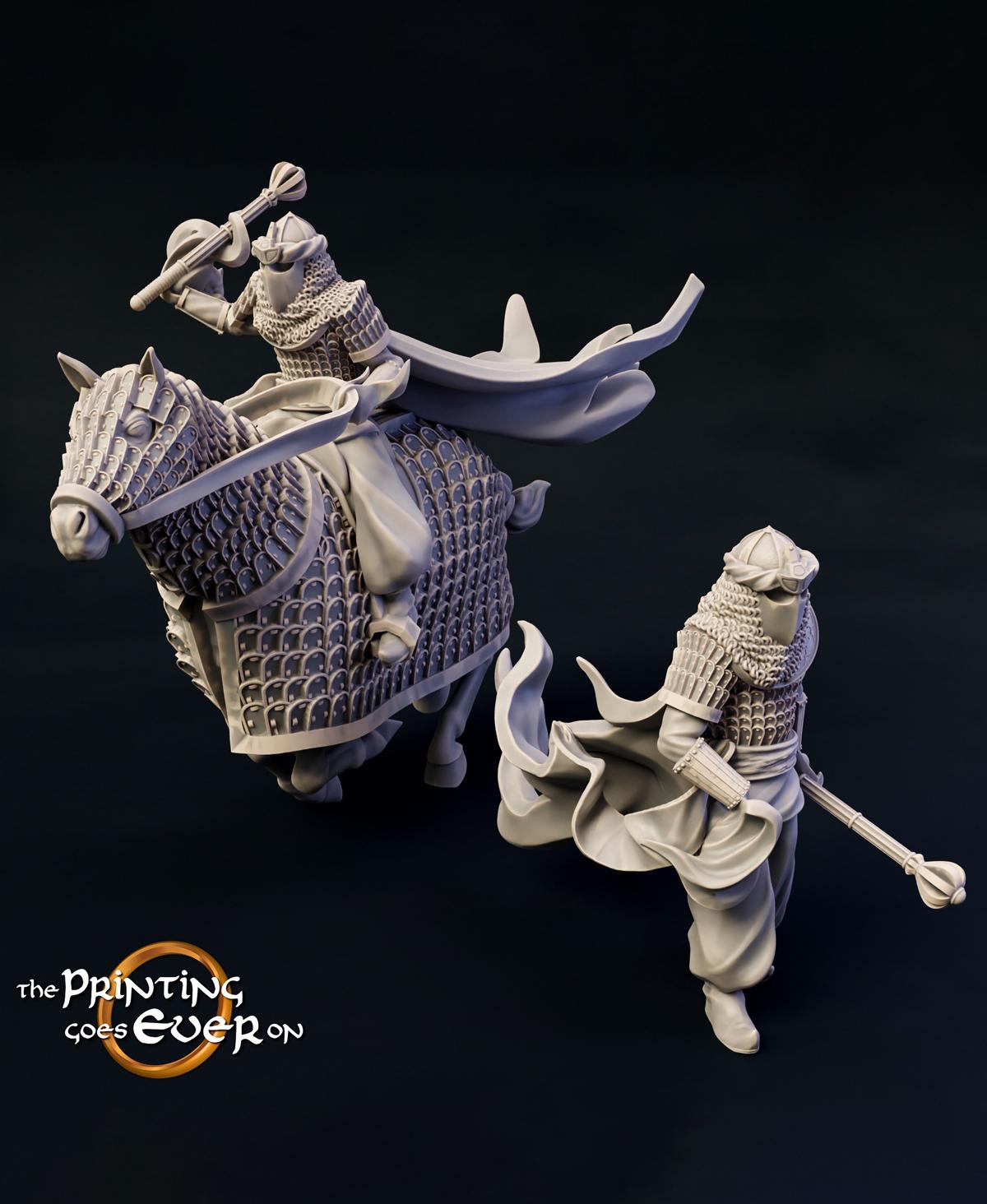 Dark Riders - On Foot and Mounted 3d model