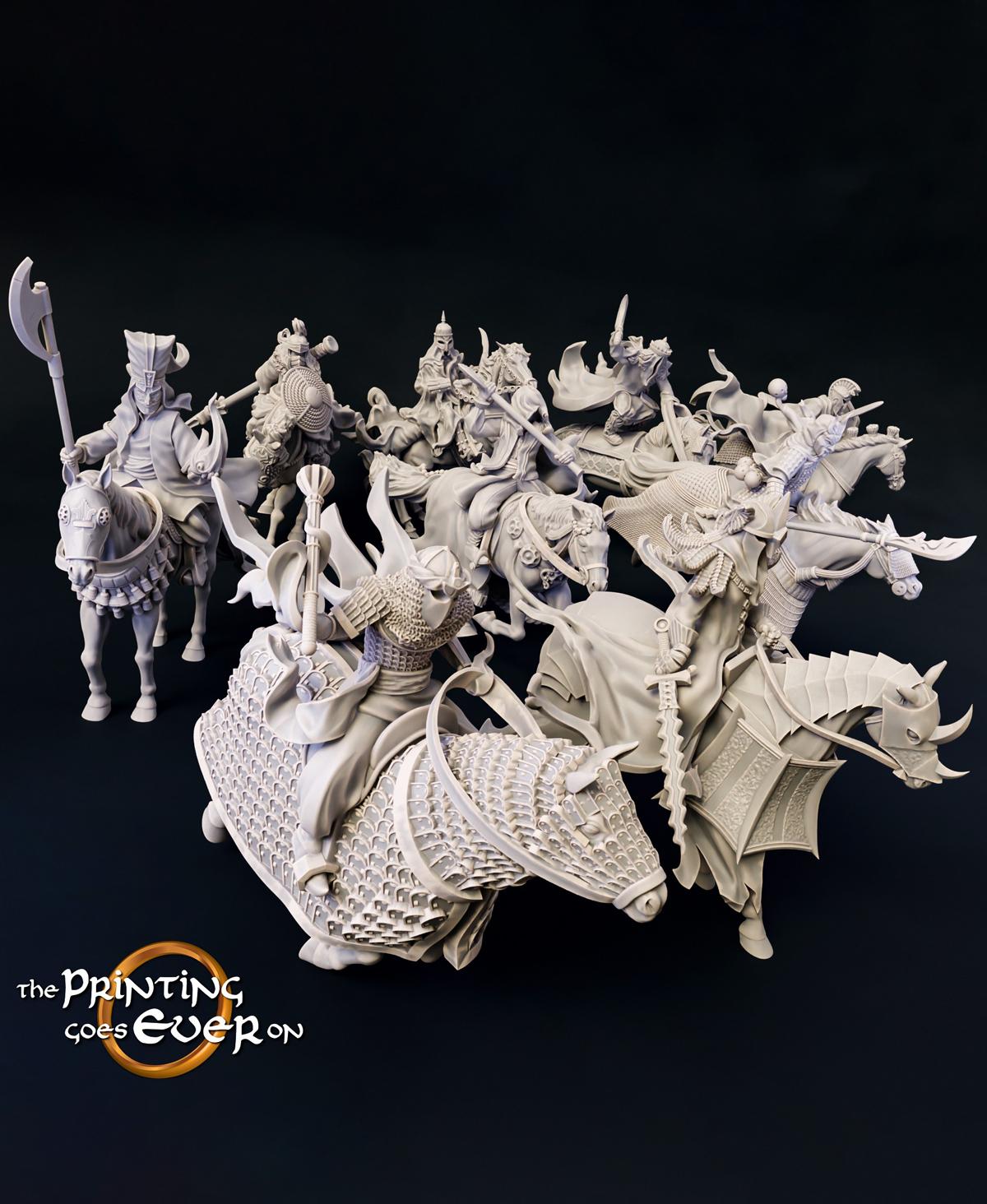 Dark Riders - On Foot and Mounted 3d model