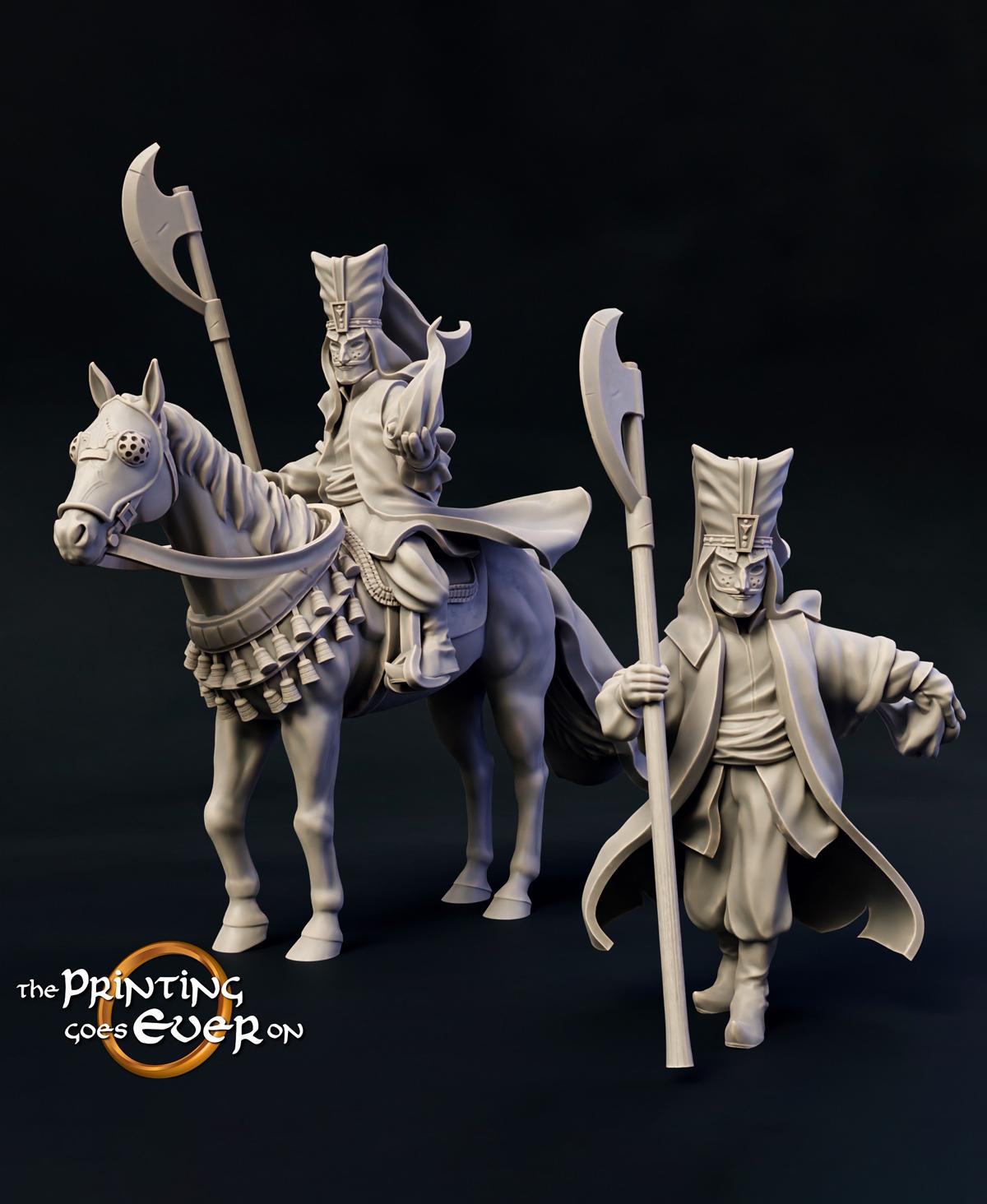 Dark Riders - On Foot and Mounted 3d model