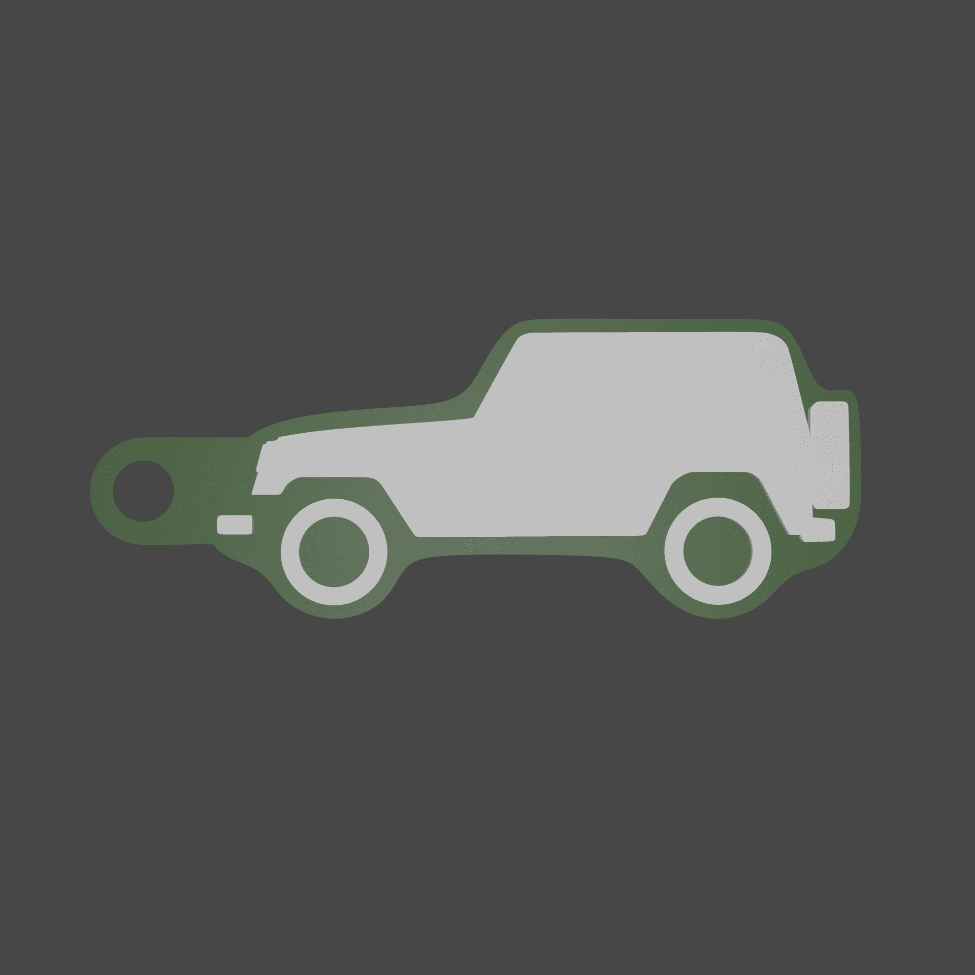 Jeep Wrangler Keychain 3d model