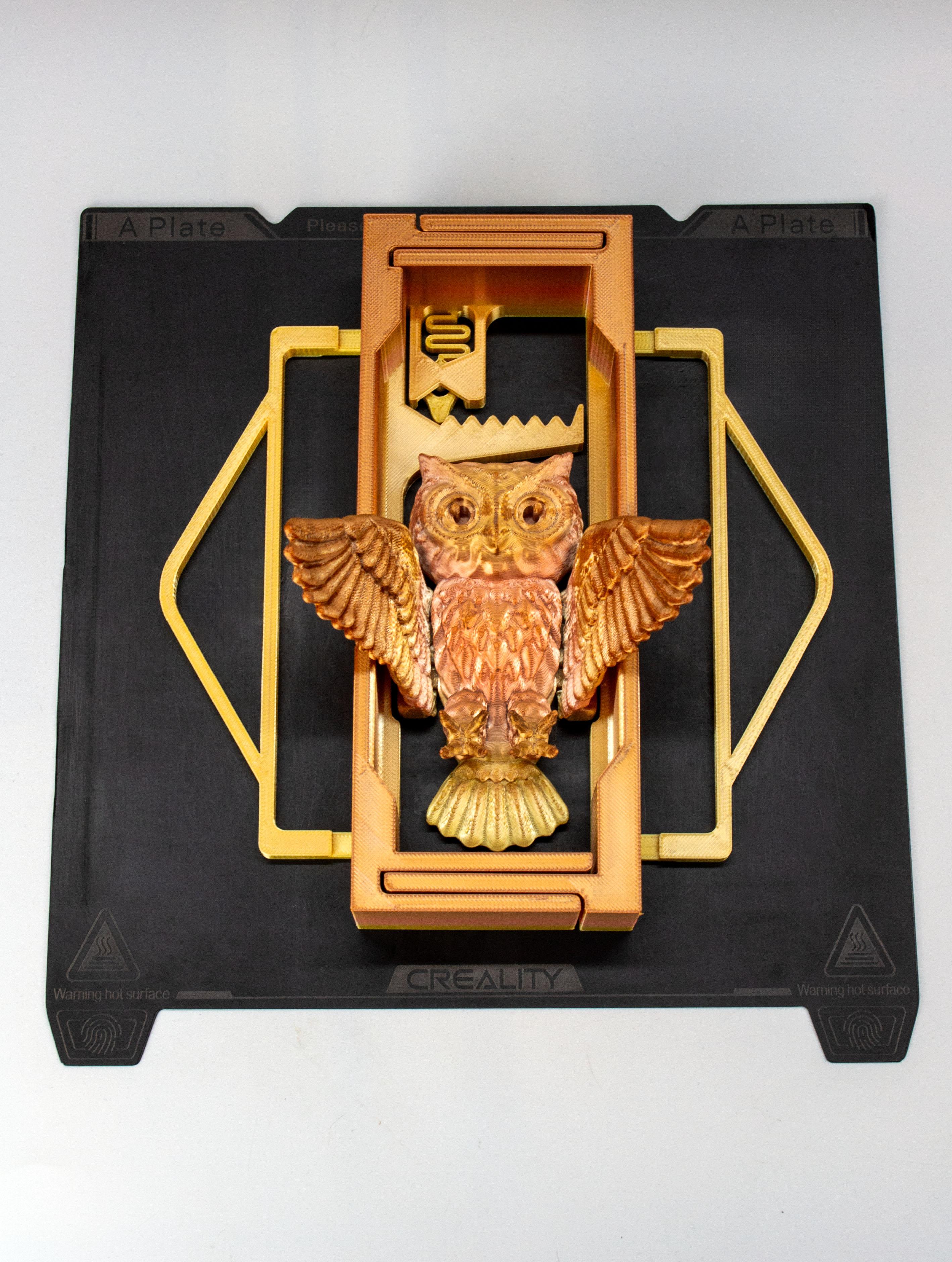 Flying Owl: Adjustable Book Nook 3d model