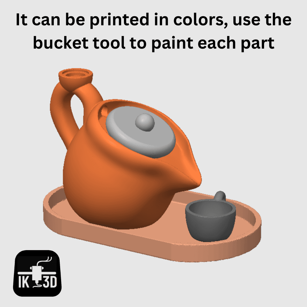 Teapot Incense Burner / No Supports 3d model