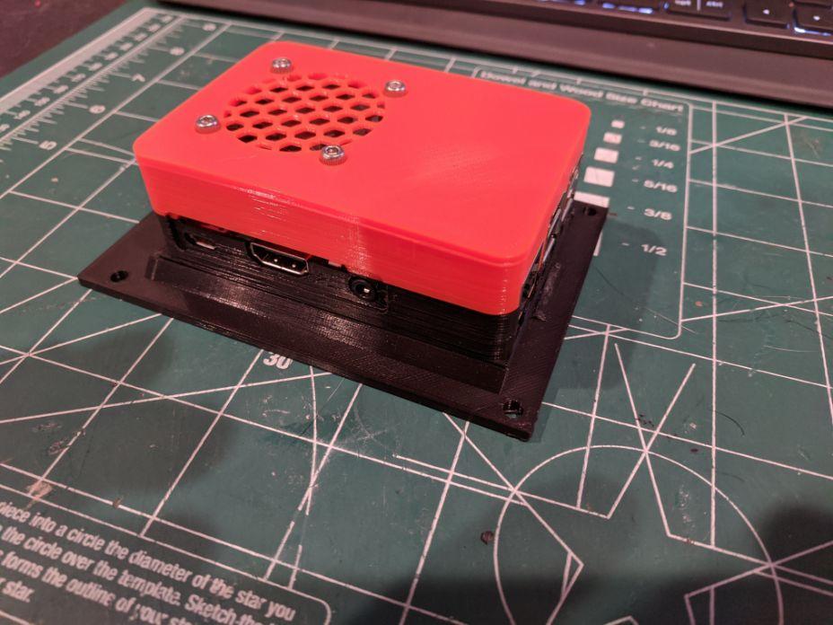 Raspberry Pi 3b+ Slide Mount Case 3d model