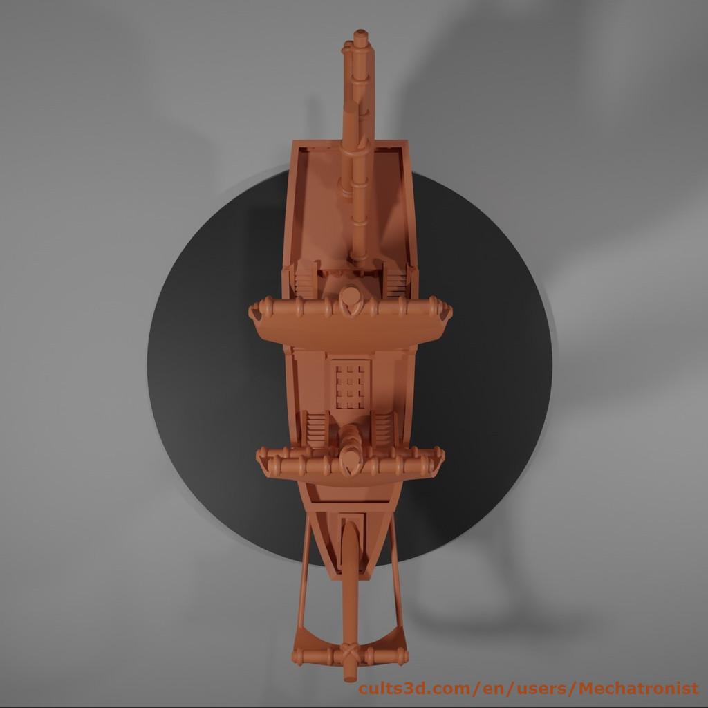 Galleon Ship Model Compatible With DnD Spelljammer 3d model