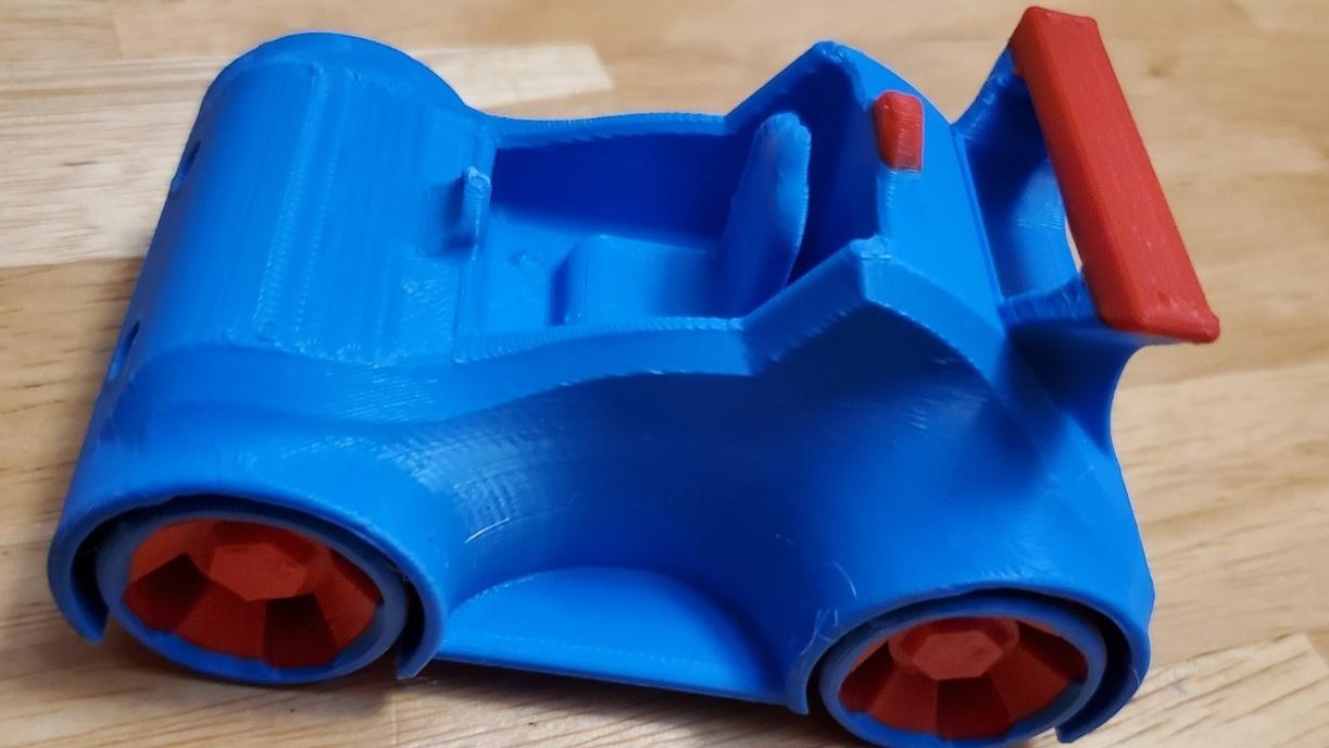 TOY CAR S1 EVO - Made with an Ender3 V3 SE, Ender PLA, 0.2 LH, total print time = 6.5hr. - 3d model