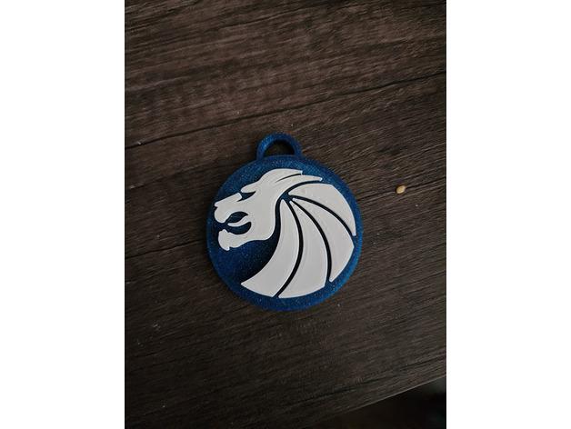 Seven Lions Logo Keychains  3d model