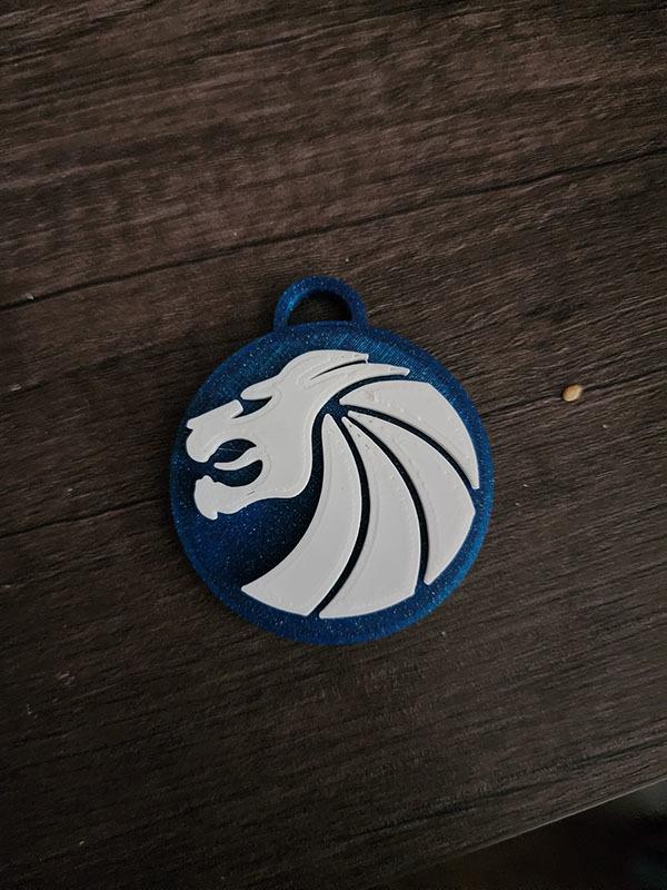 Seven Lions Logo Keychains  3d model