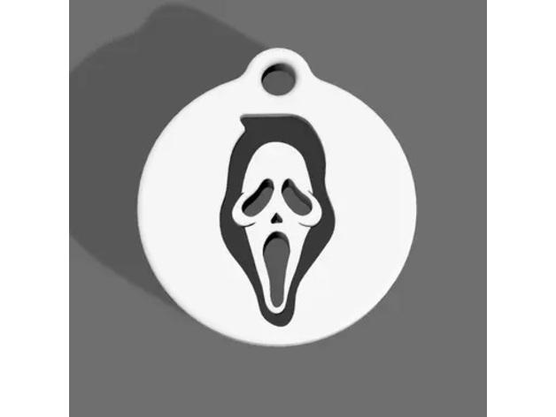 Scream Keychain 3d model