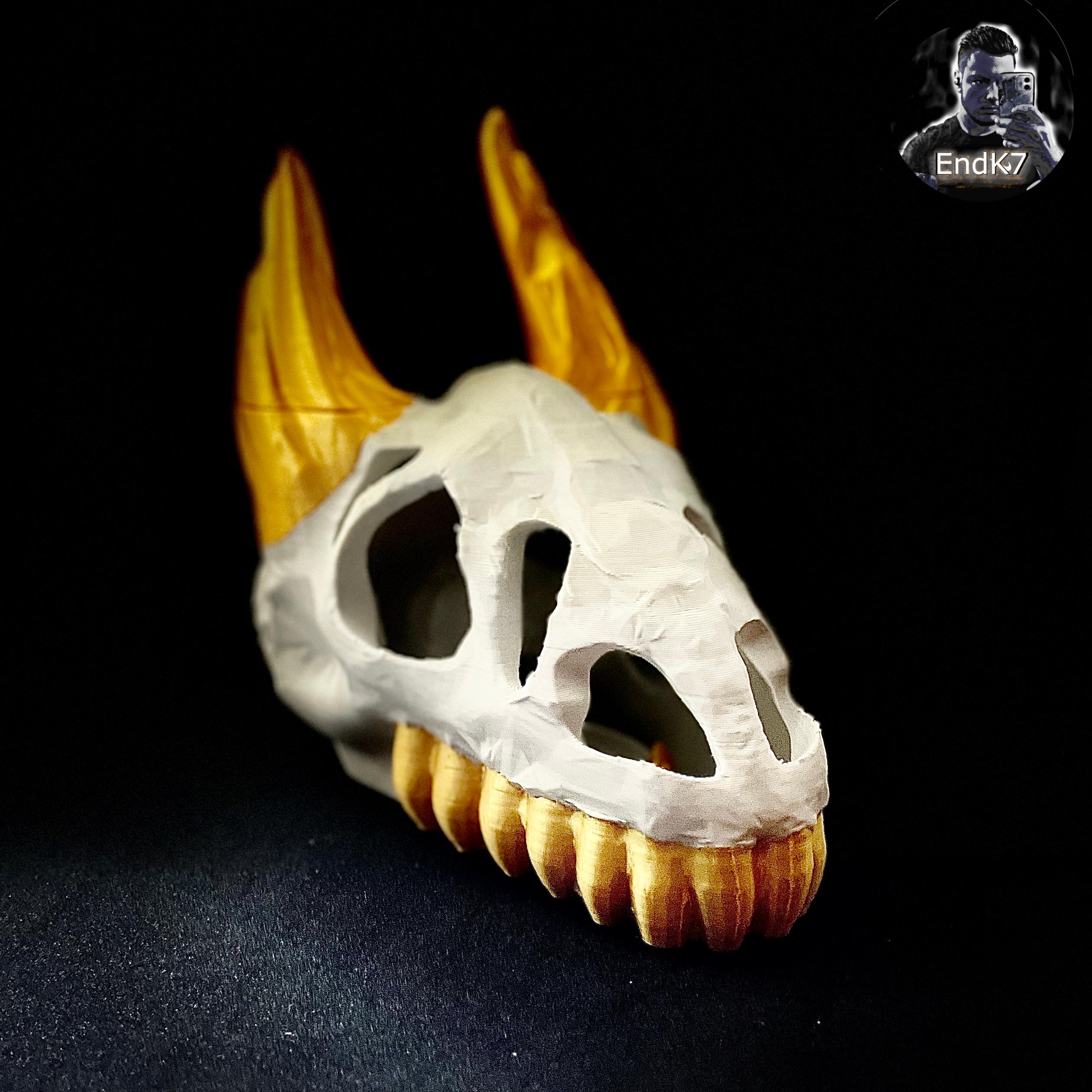 Dragonskull Tealight Holder - Print in Place - No Supports 3d model