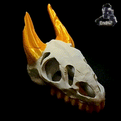 Dragonskull Tealight Holder - Print in Place - No Supports 3d model