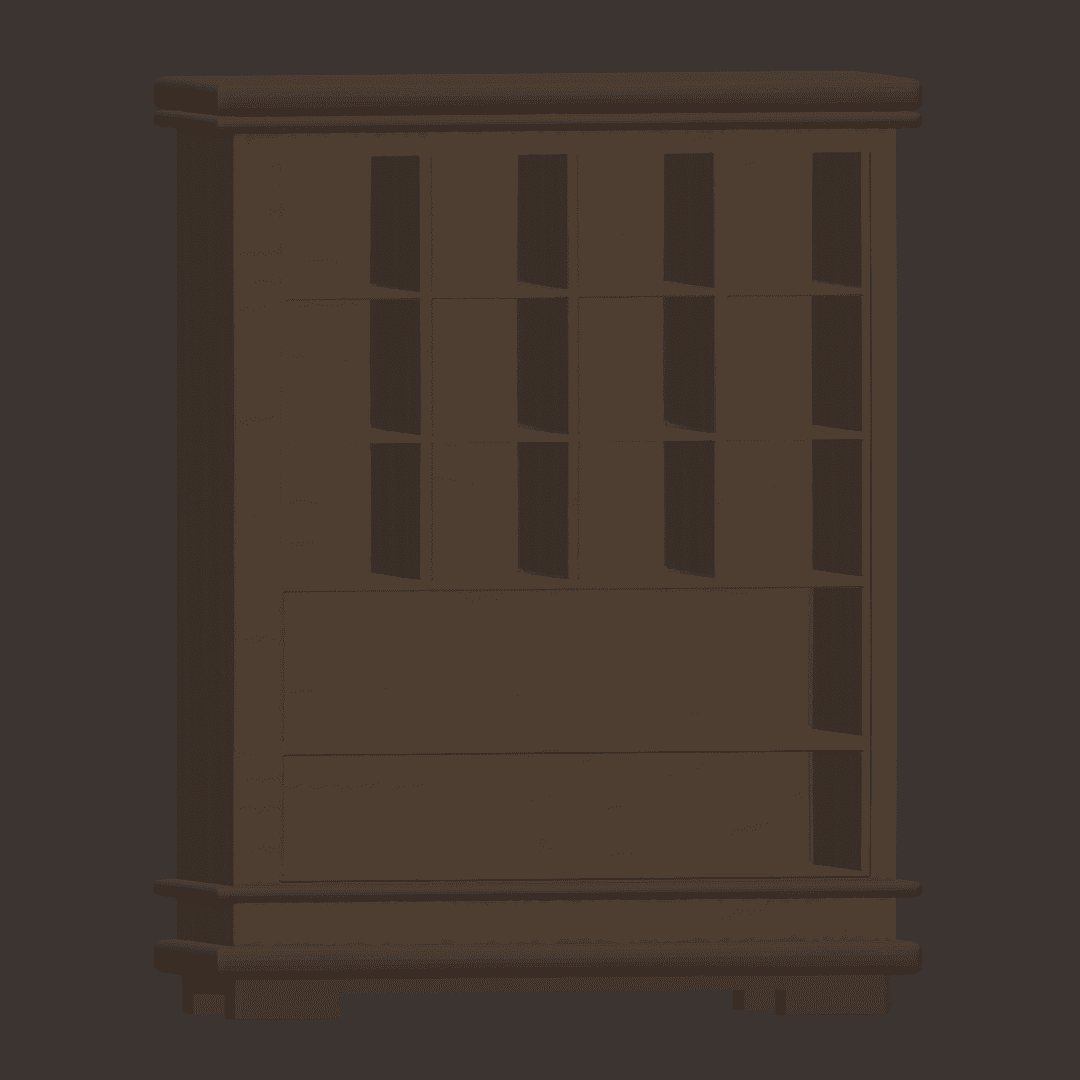 Apothecary Shelf  3d model