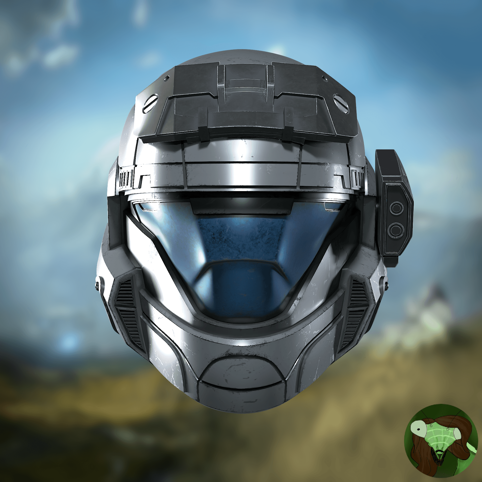 Halo: Reach ODST Helmet Attachments 3d model