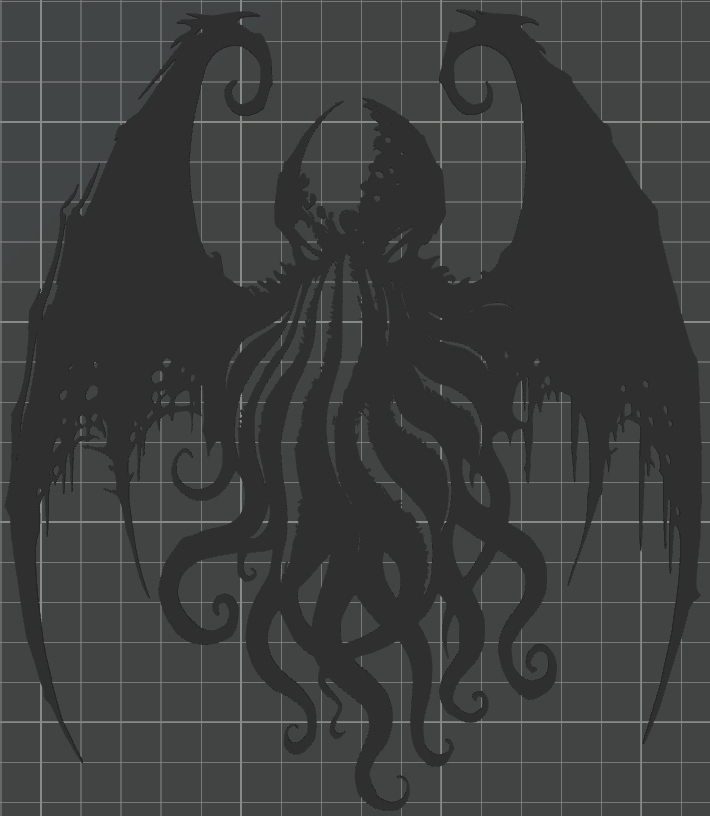 Cthulhu - Brush Strokes 3d model