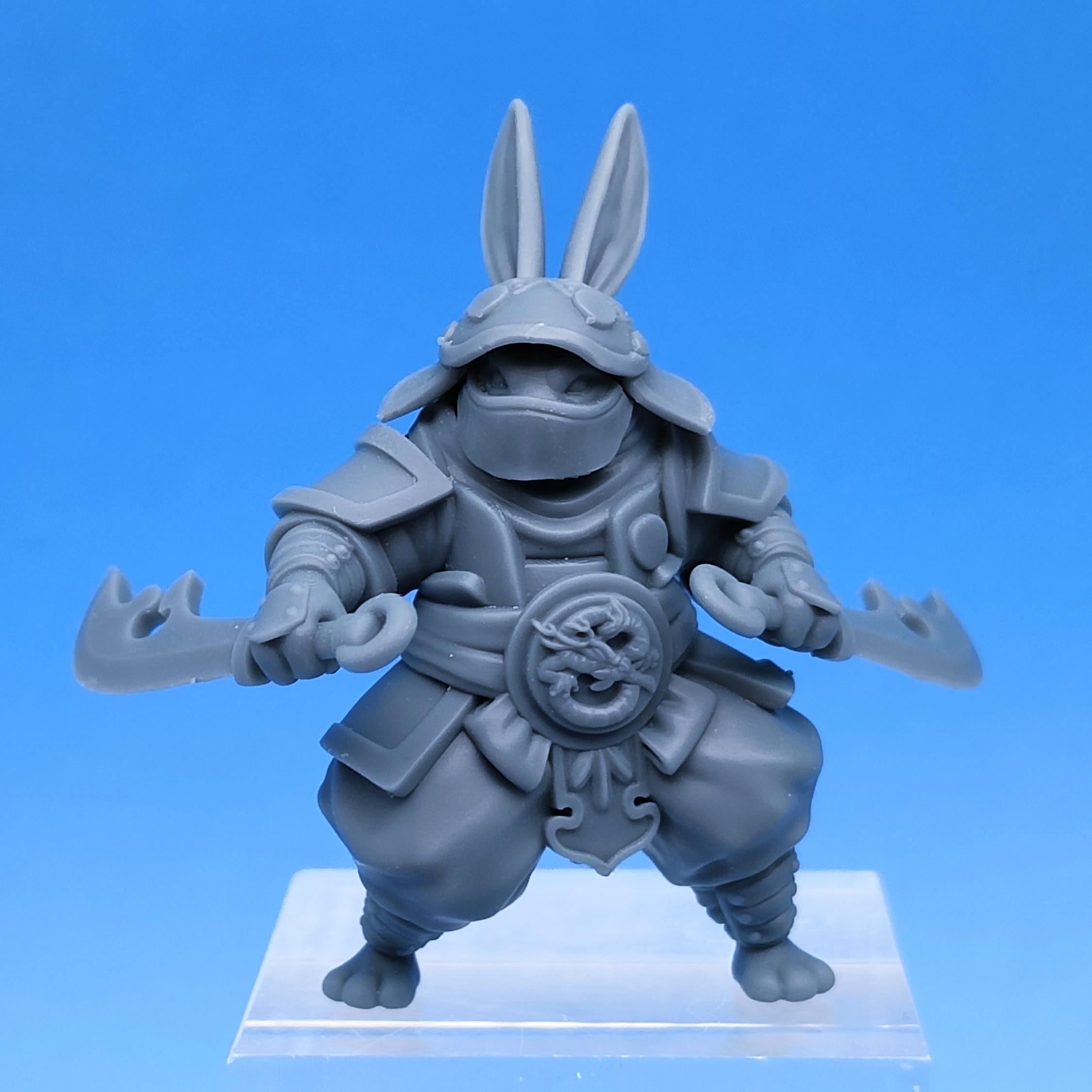 Rabbitfolk Warriors - Guanghan Assassins 3-Pack (Pre-Supported) 3d model