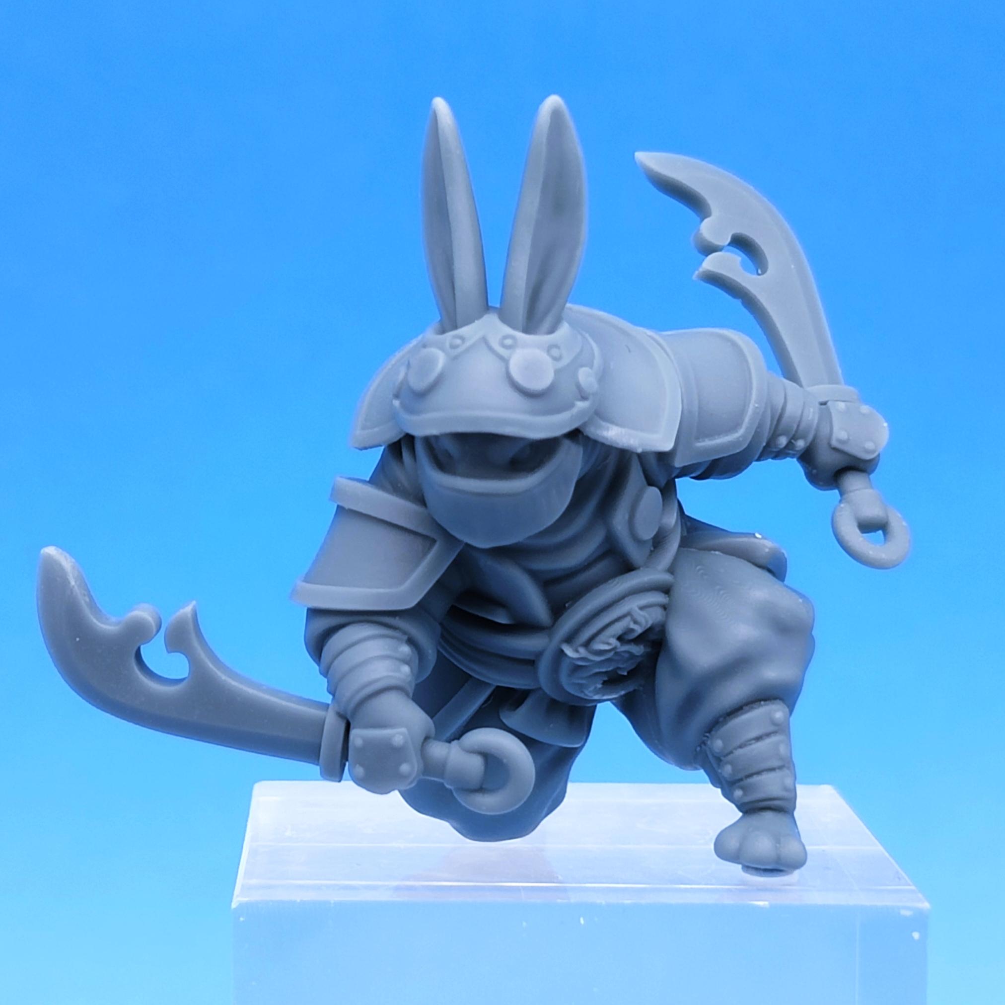 Rabbitfolk Warriors - Guanghan Assassins 3-Pack (Pre-Supported) 3d model