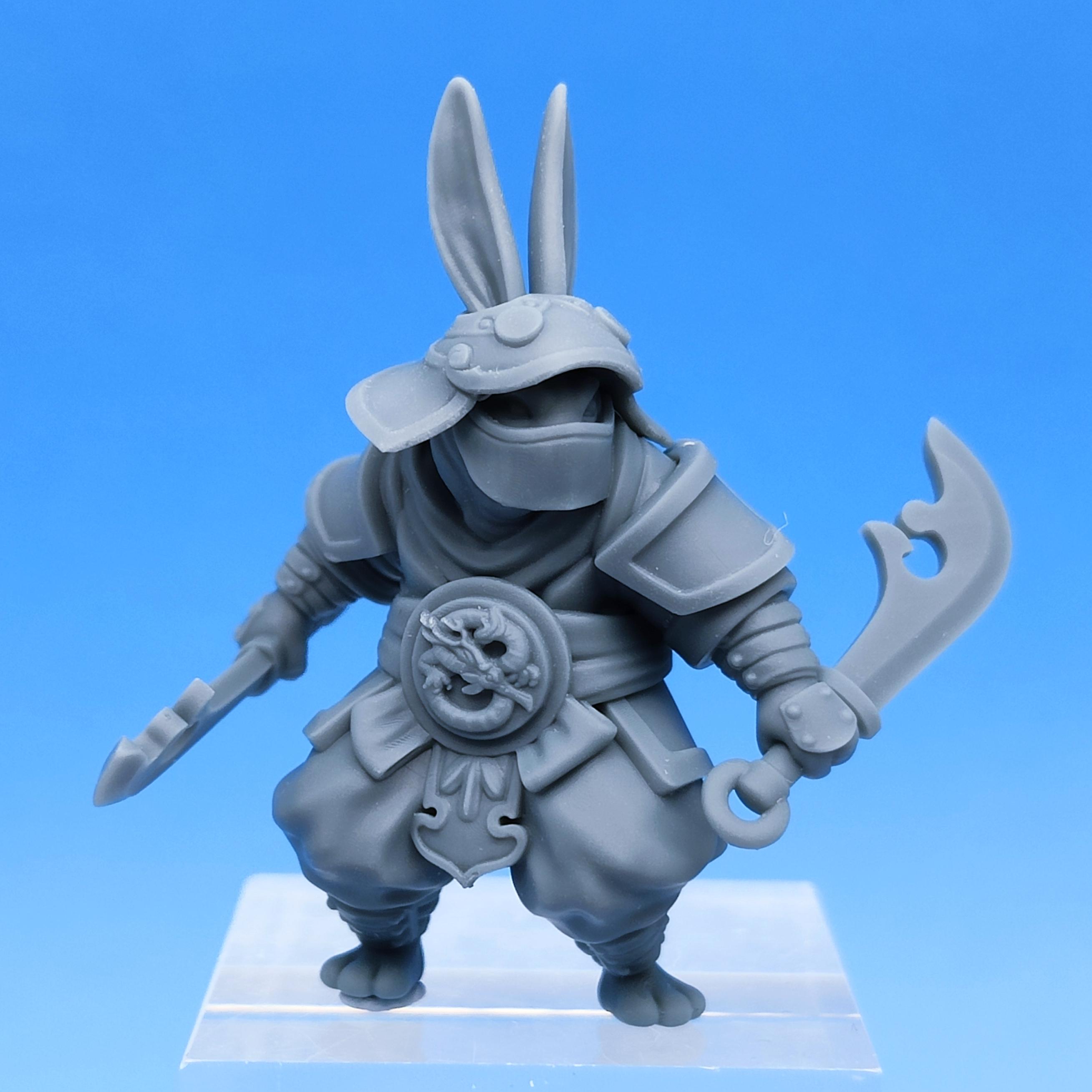 Rabbitfolk Warriors - Guanghan Assassins 3-Pack (Pre-Supported) 3d model