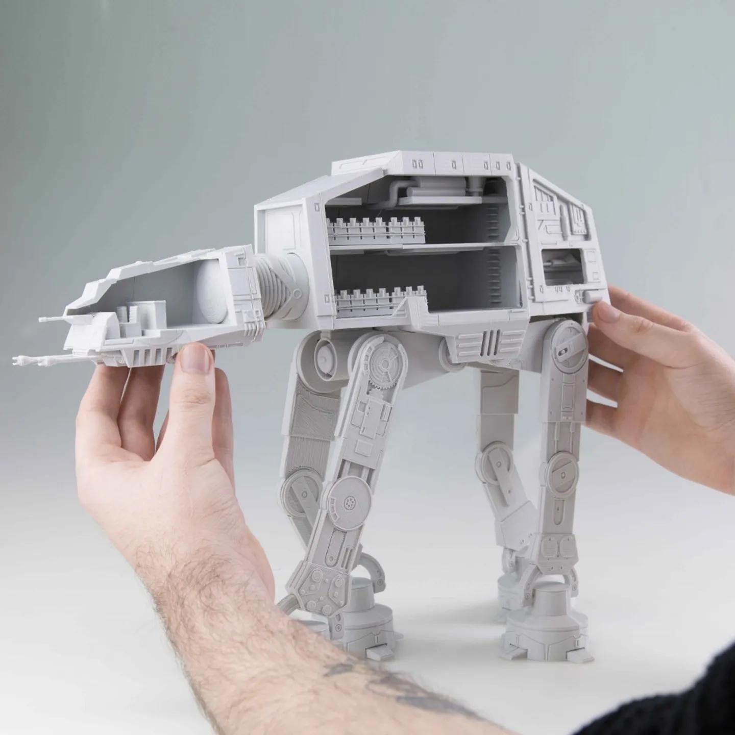 Detailed AT-AT from Star Wars Scale 1:75 3d model