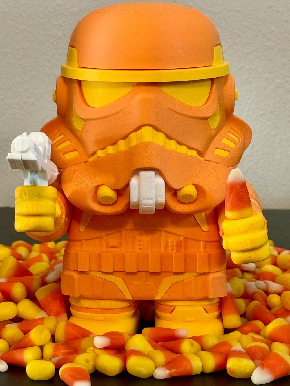 Stormchunker Kit (No Support, No AMS, No Glue) - Candy Corn Stormchunker, or is it Candy Corn Chunktrooper? Bad taste and also bad aim!  - 3d model