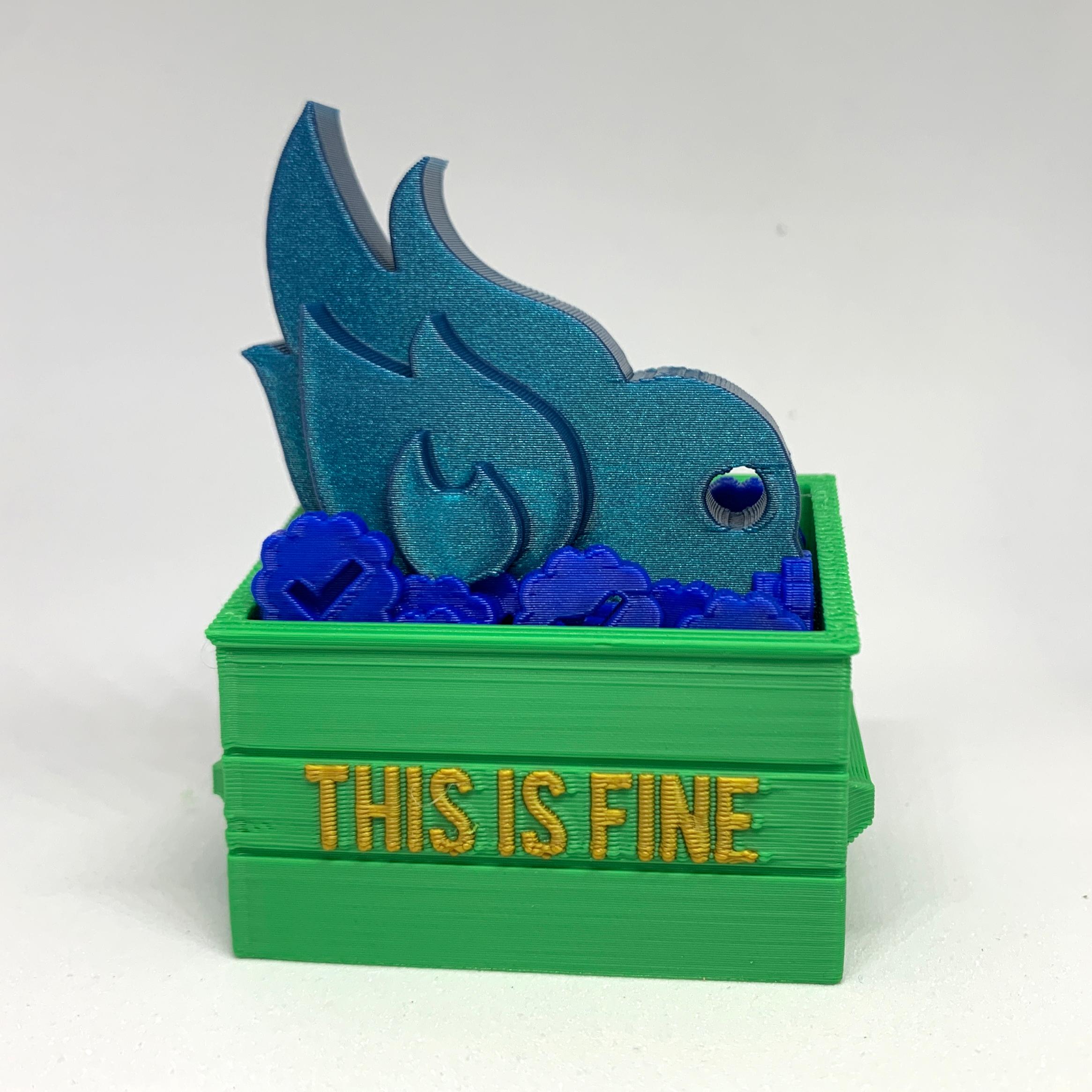 Tweet Dumpster Fire 3d model